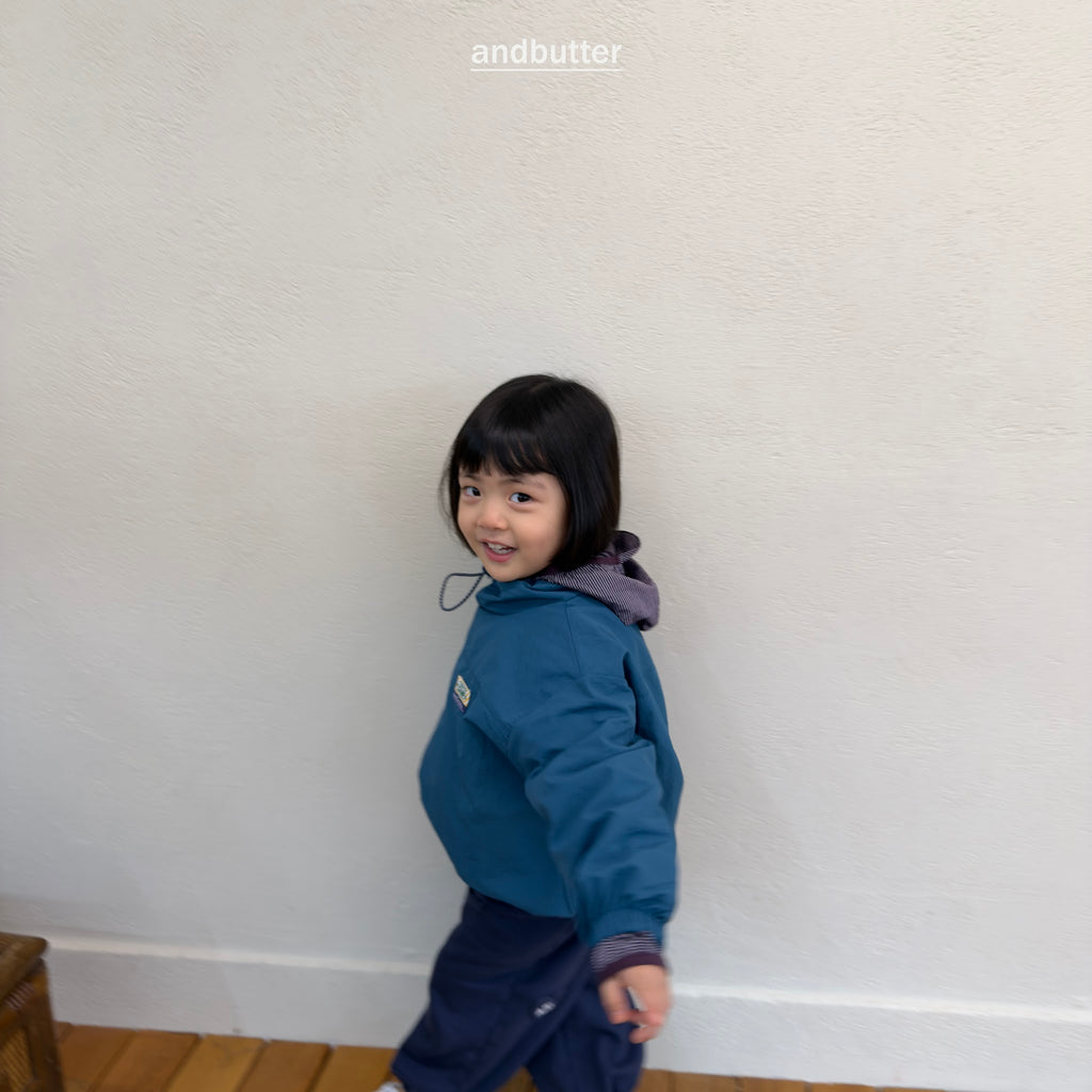 andbutter Color Neck Anorak