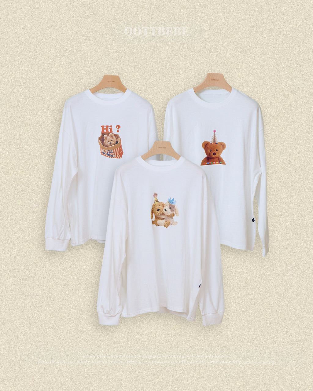 Oott Bebe Puppy Series T-shirt Adult