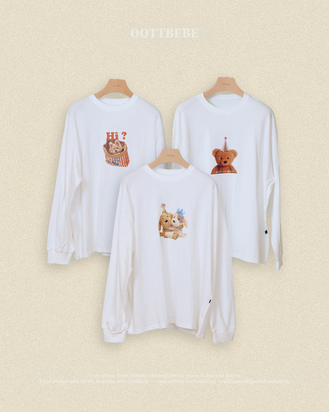 Oott Bebe Puppy Series T-shirt Adult