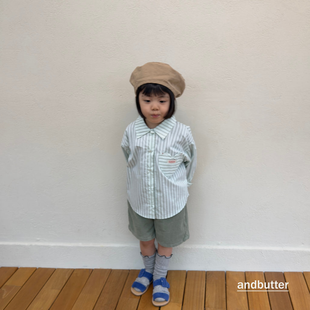 andbutter Heart Corduroy Shorts