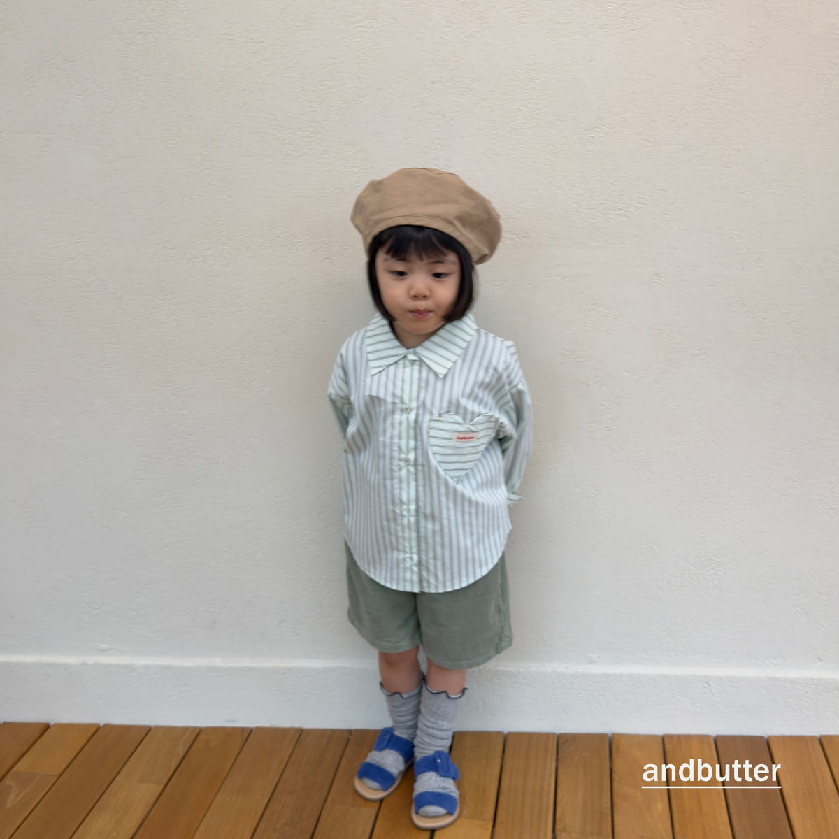 andbutter Heart Corduroy Shorts