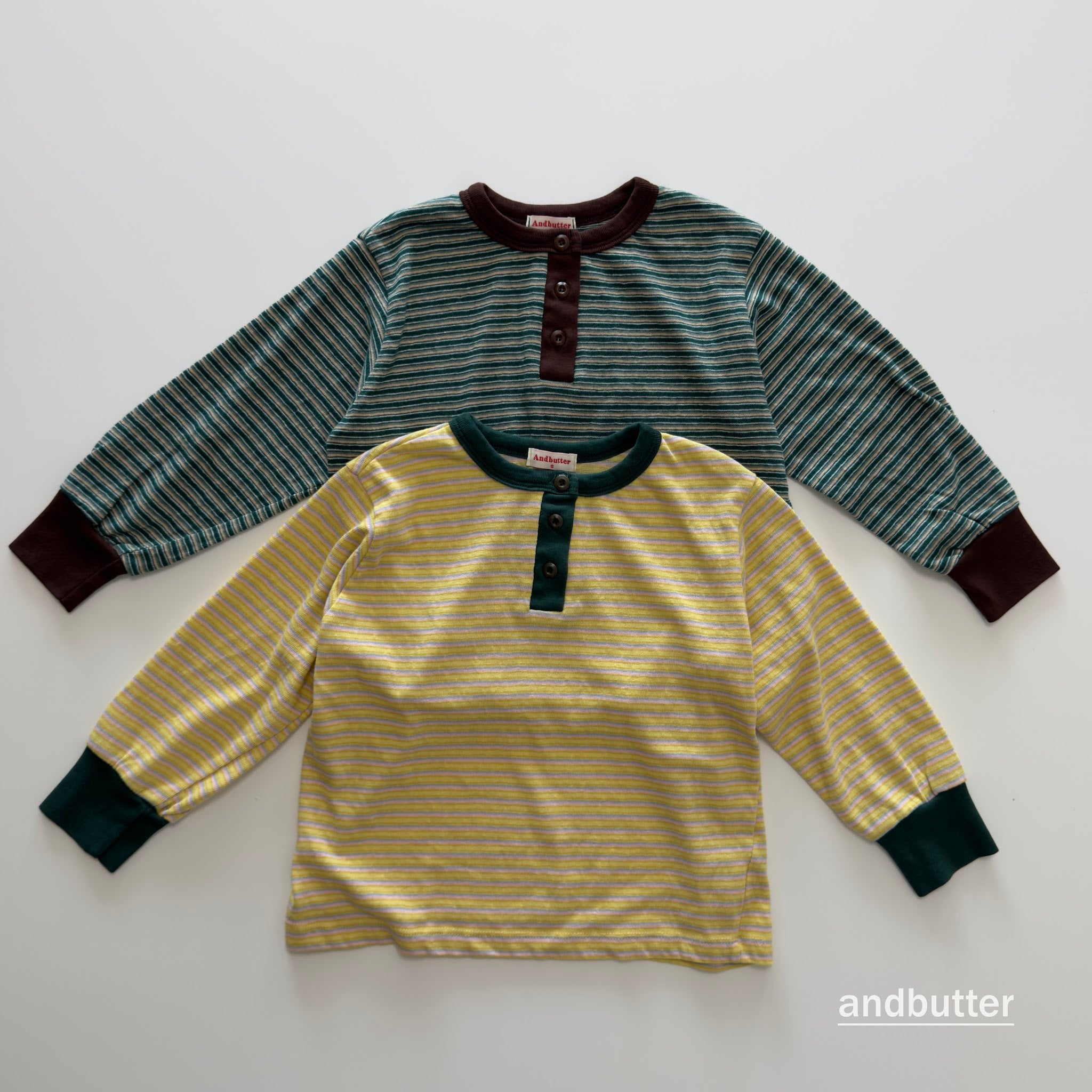 andbutter Stripe Henley T-Shirt