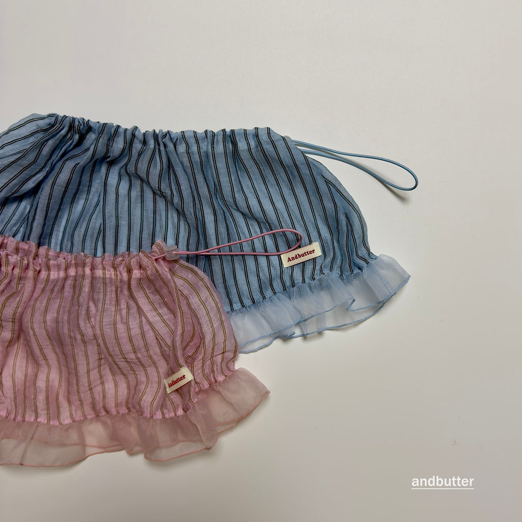 andbutter String Stripe Skirt