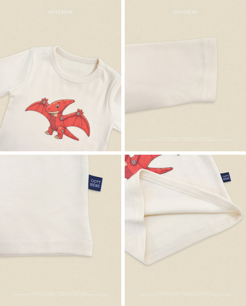 Oott Bebe Robot Dinosaur Loungewear