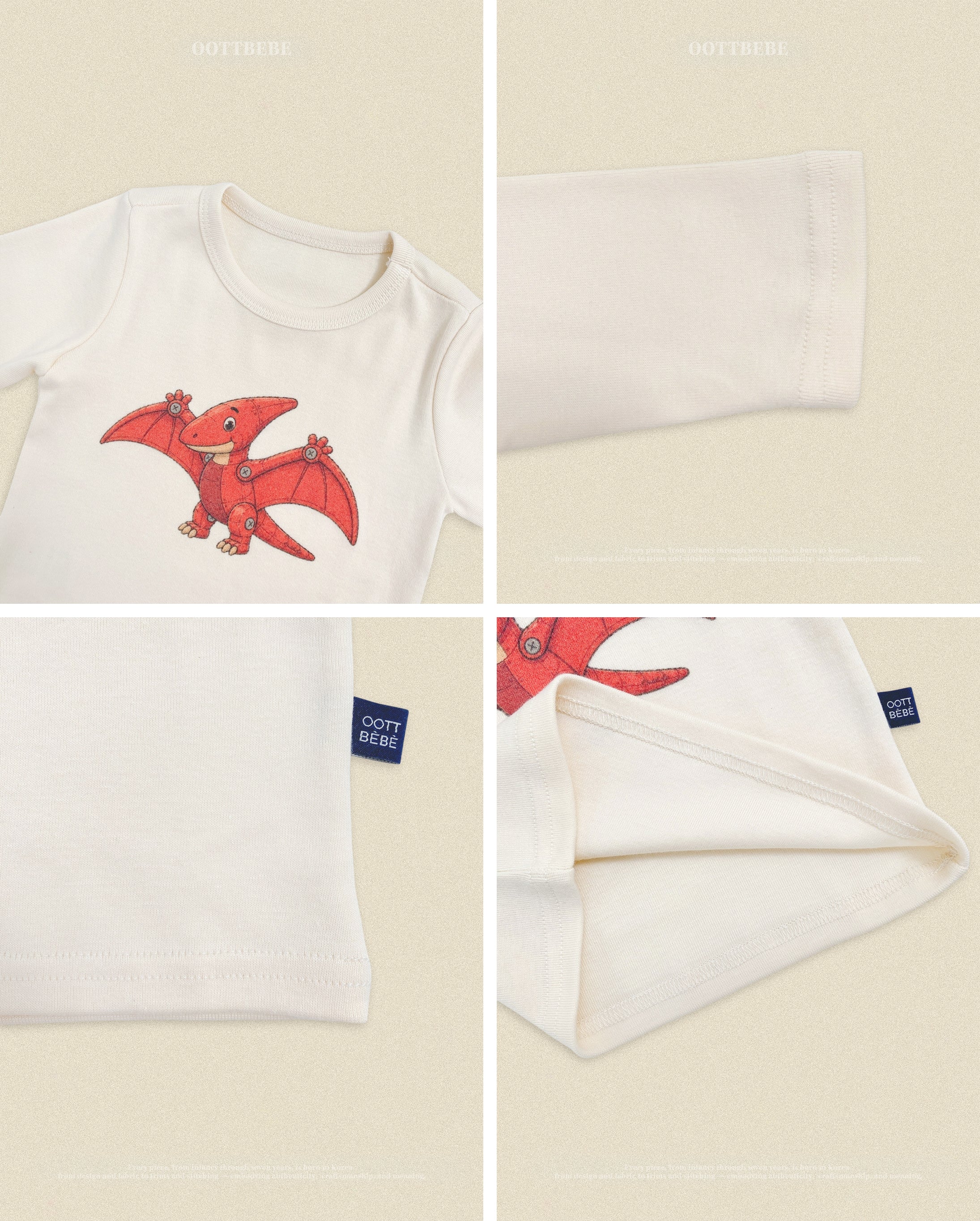 Oott Bebe Robot Dinosaur Loungewear