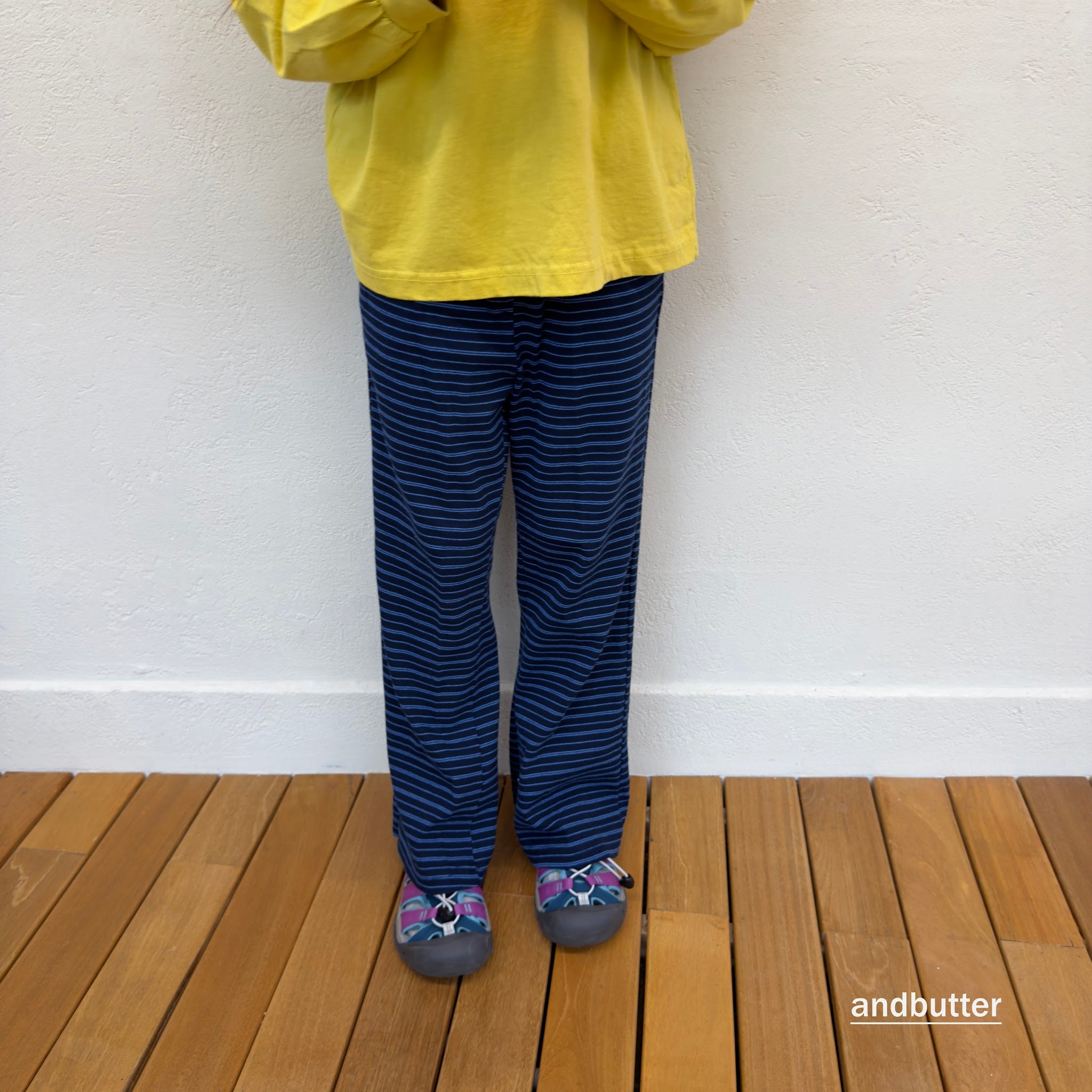 andbutter Button Flare Pants