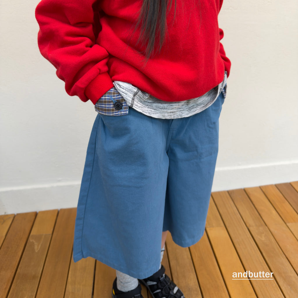 andbutter Hidden Check Bermuda Pants