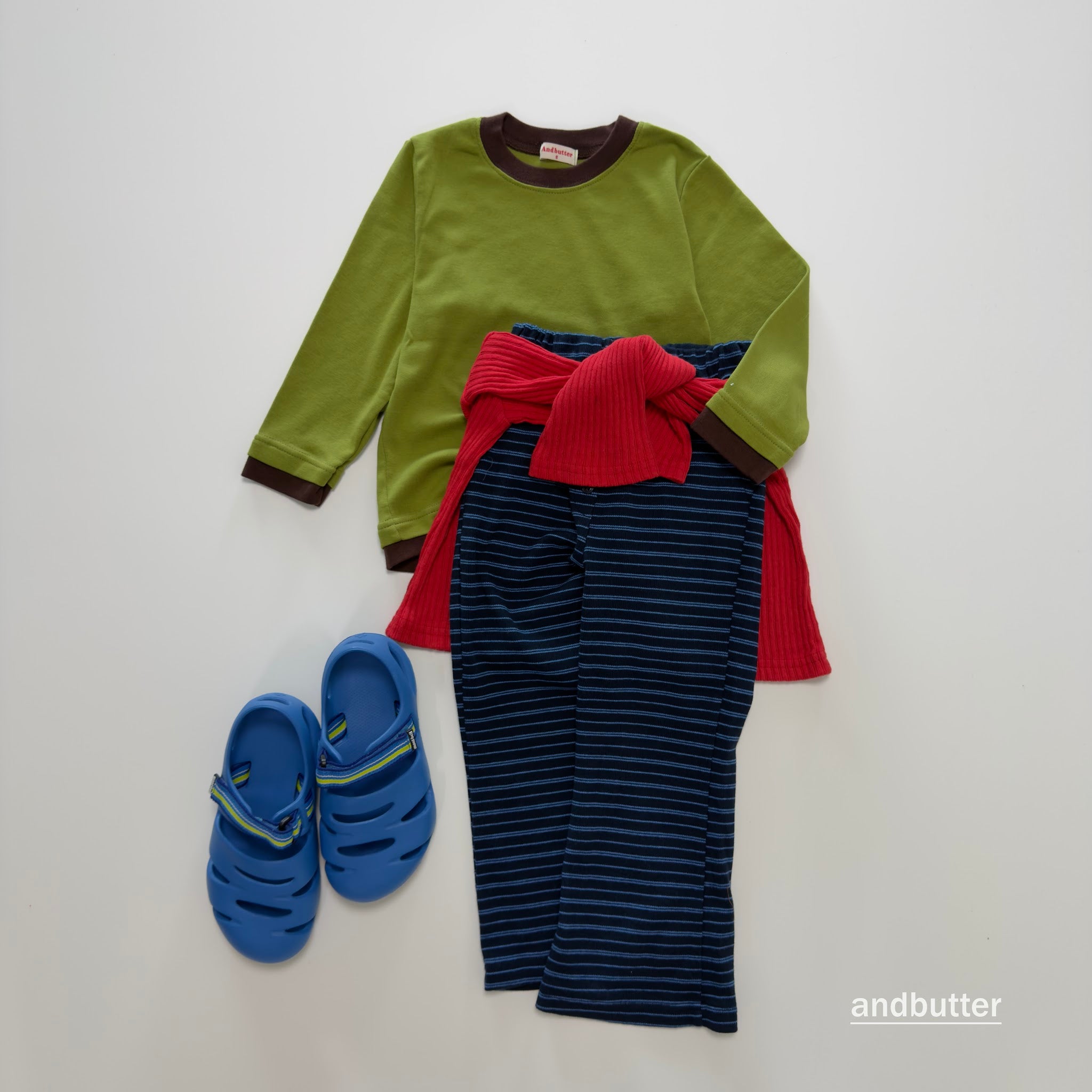 andbutter Button Flare Pants