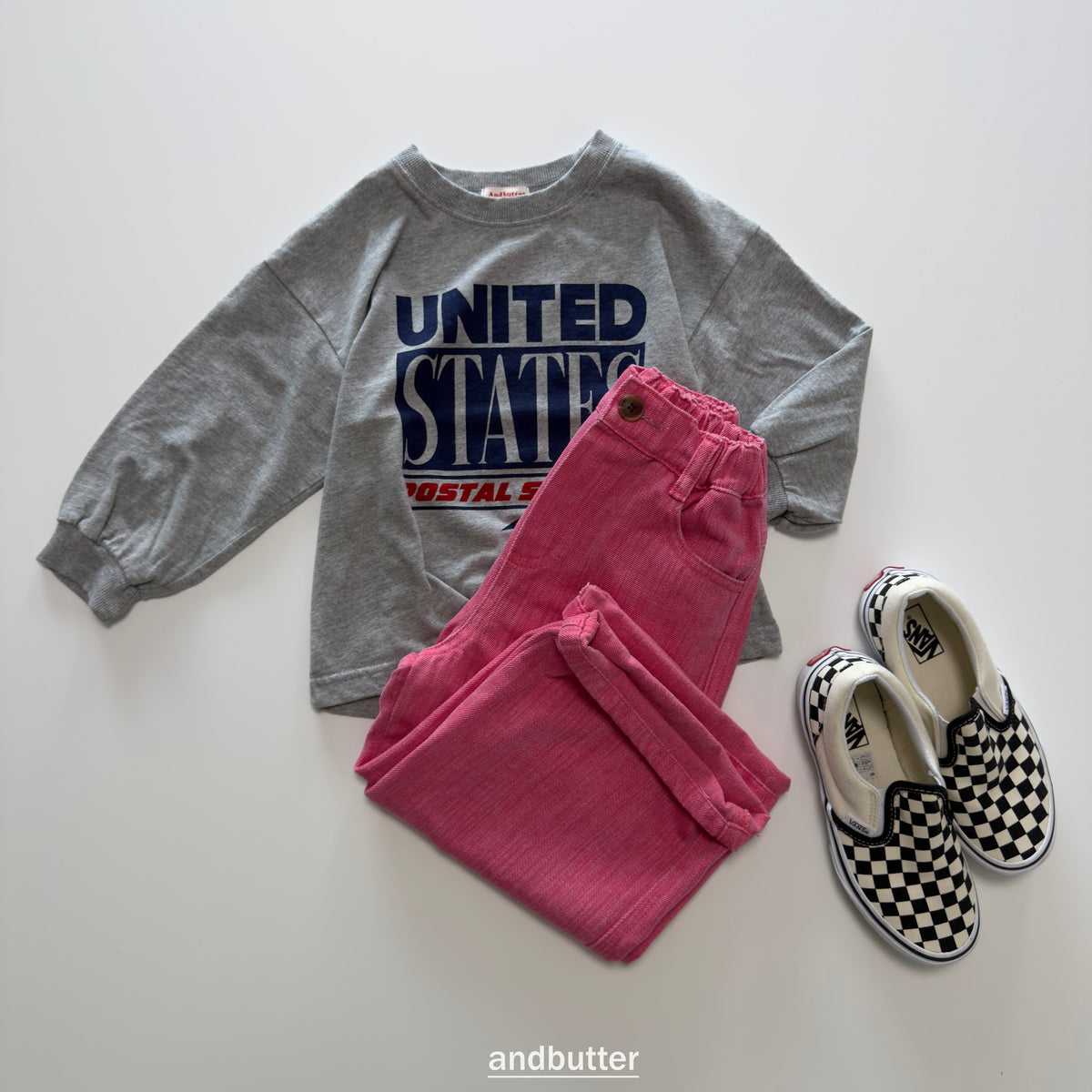 andbutter Slub Cotton Pants