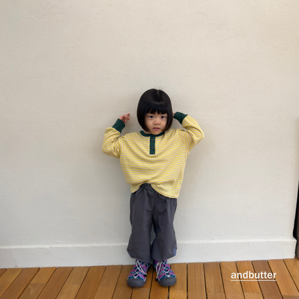 andbutter Stripe Henley T-Shirt