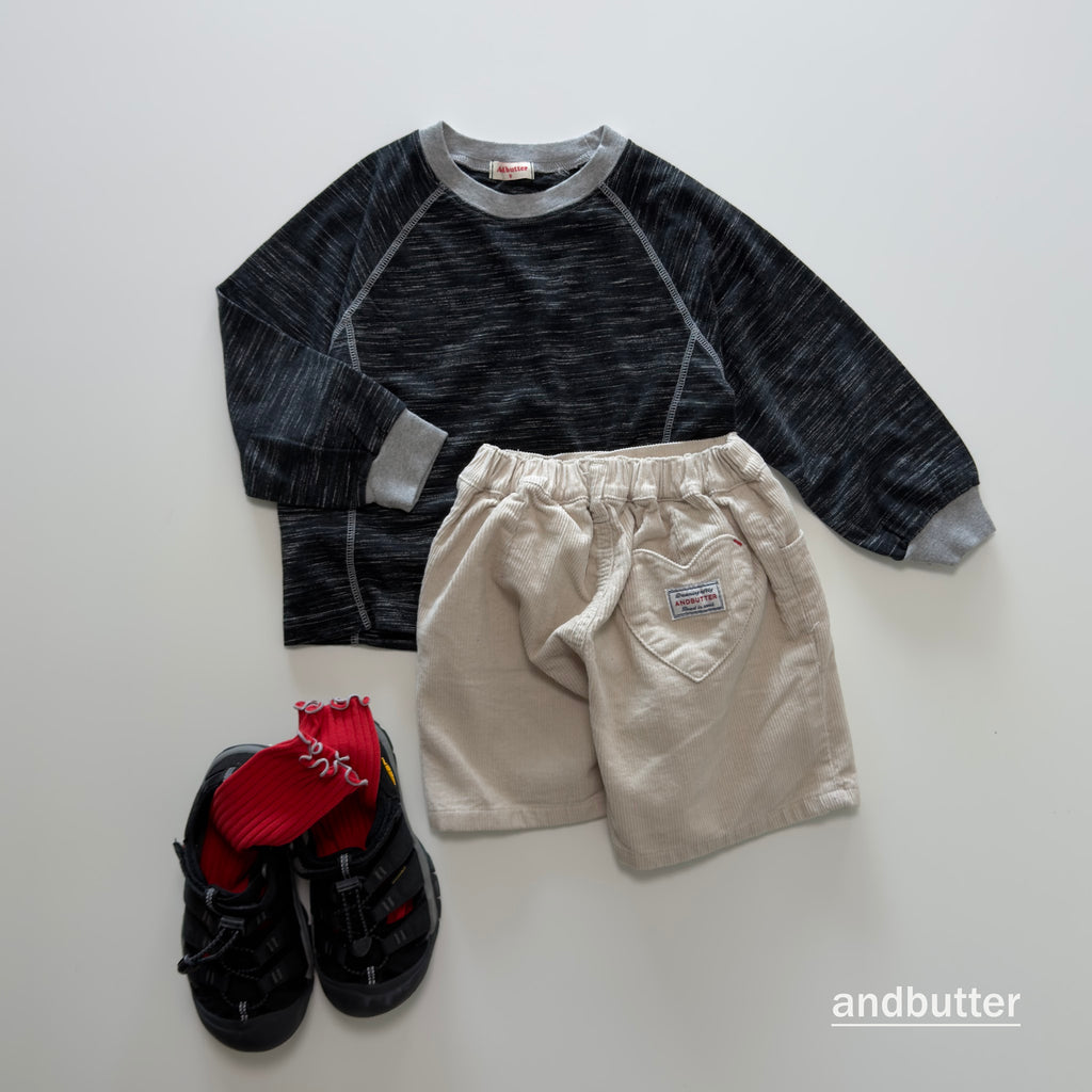 andbutter Heart Corduroy Shorts
