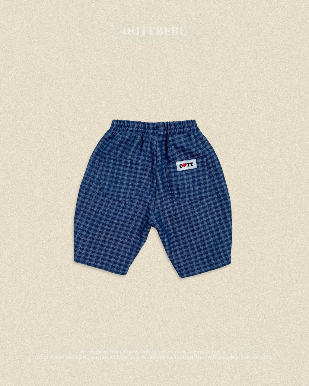Oott Bebe Denim Check Pants