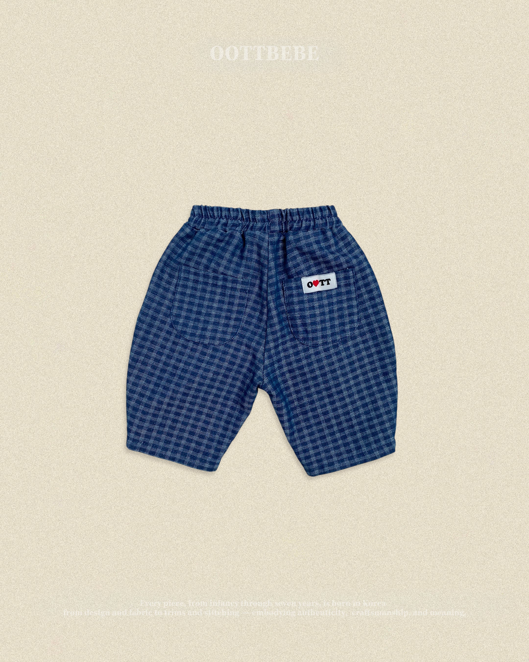 Oott Bebe Denim Check Pants