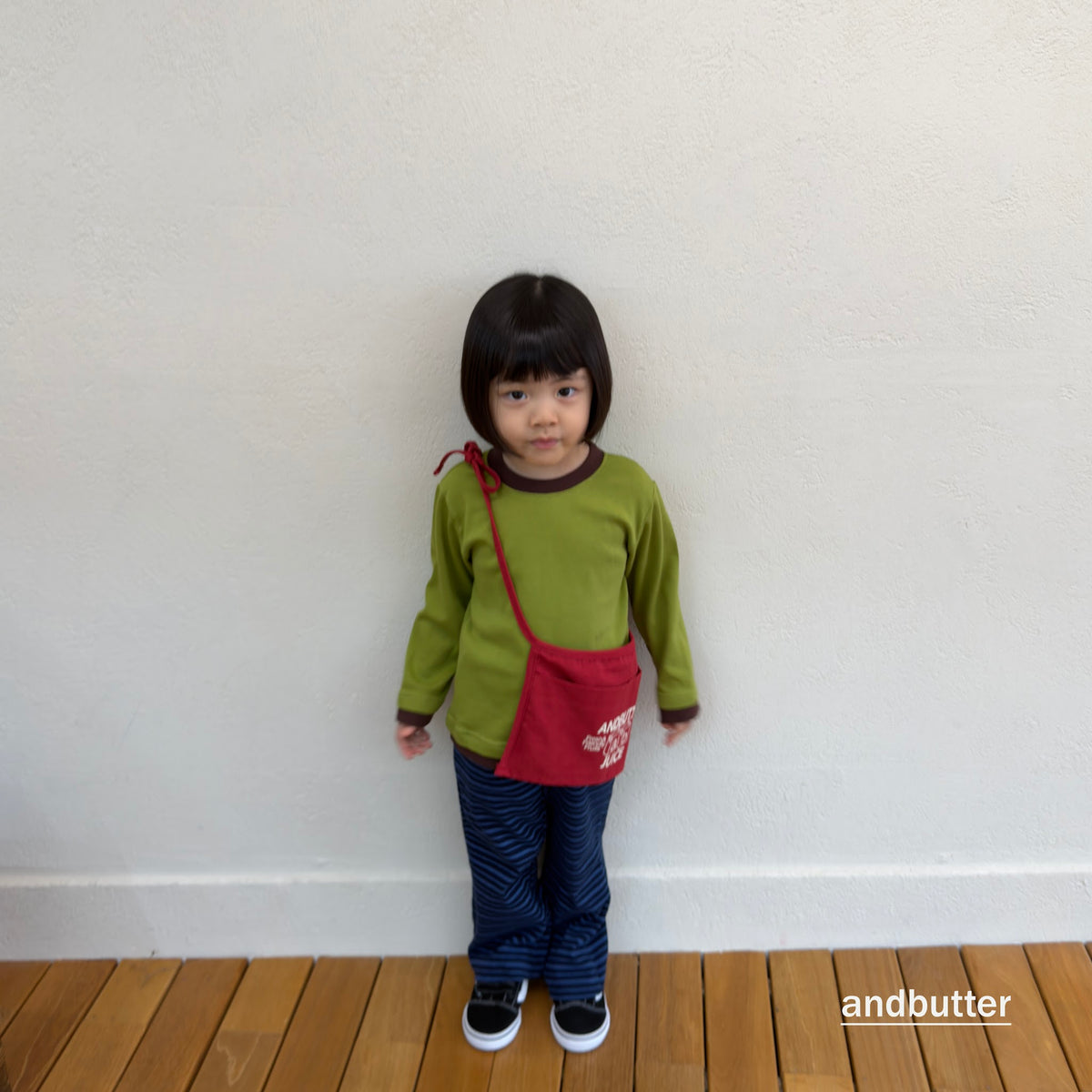 andbutter Button Flare Pants