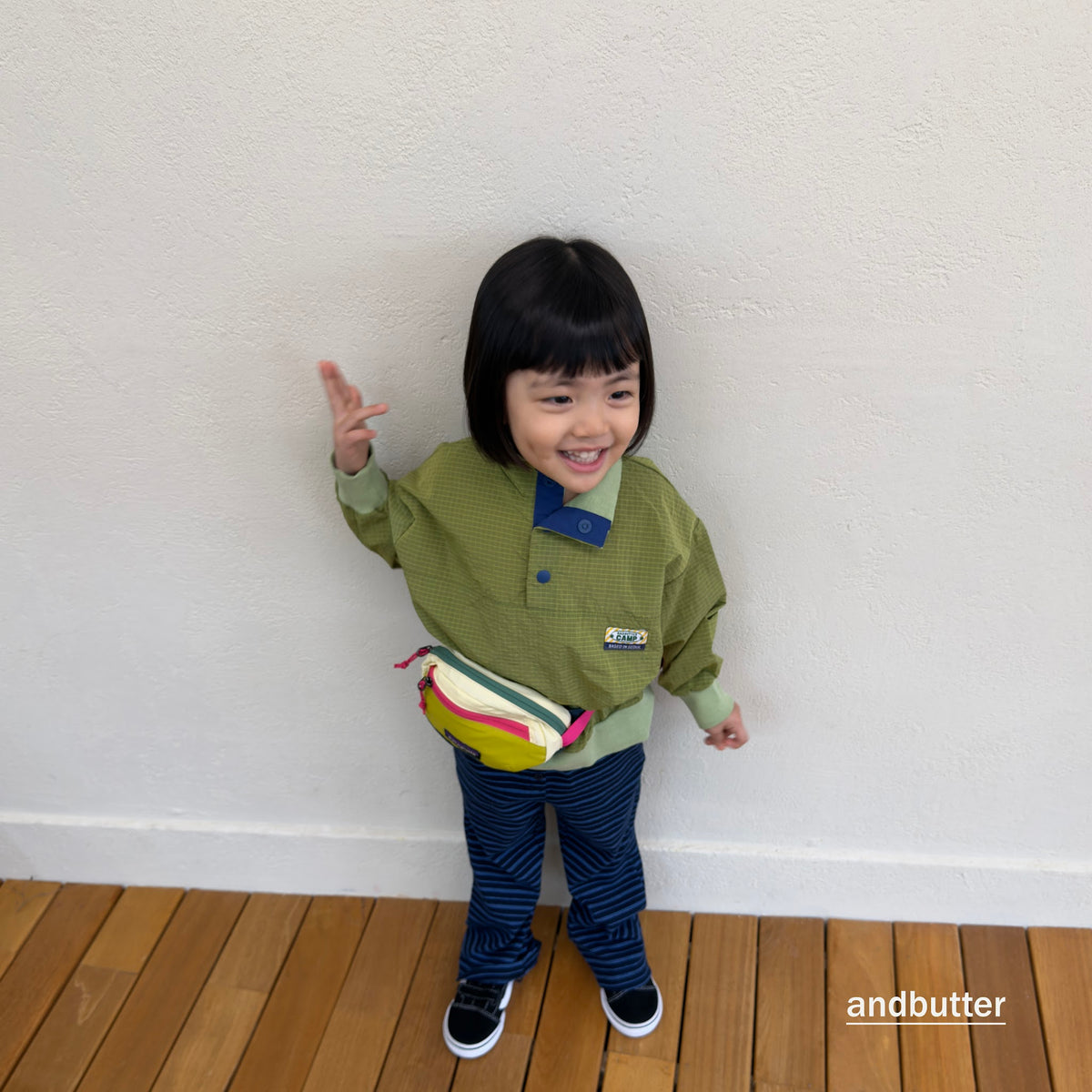andbutter Button Flare Pants