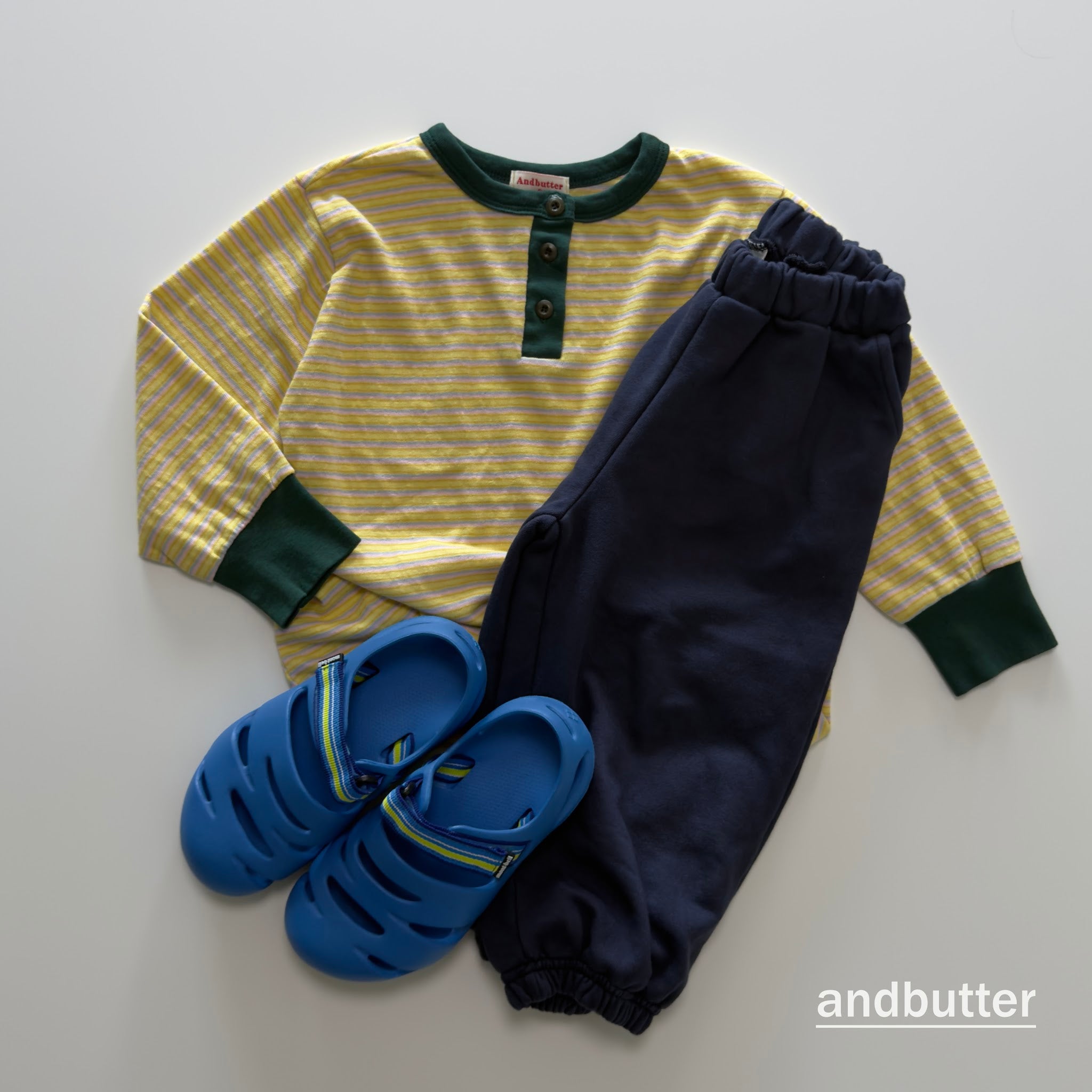 andbutter Stripe Henley T-Shirt