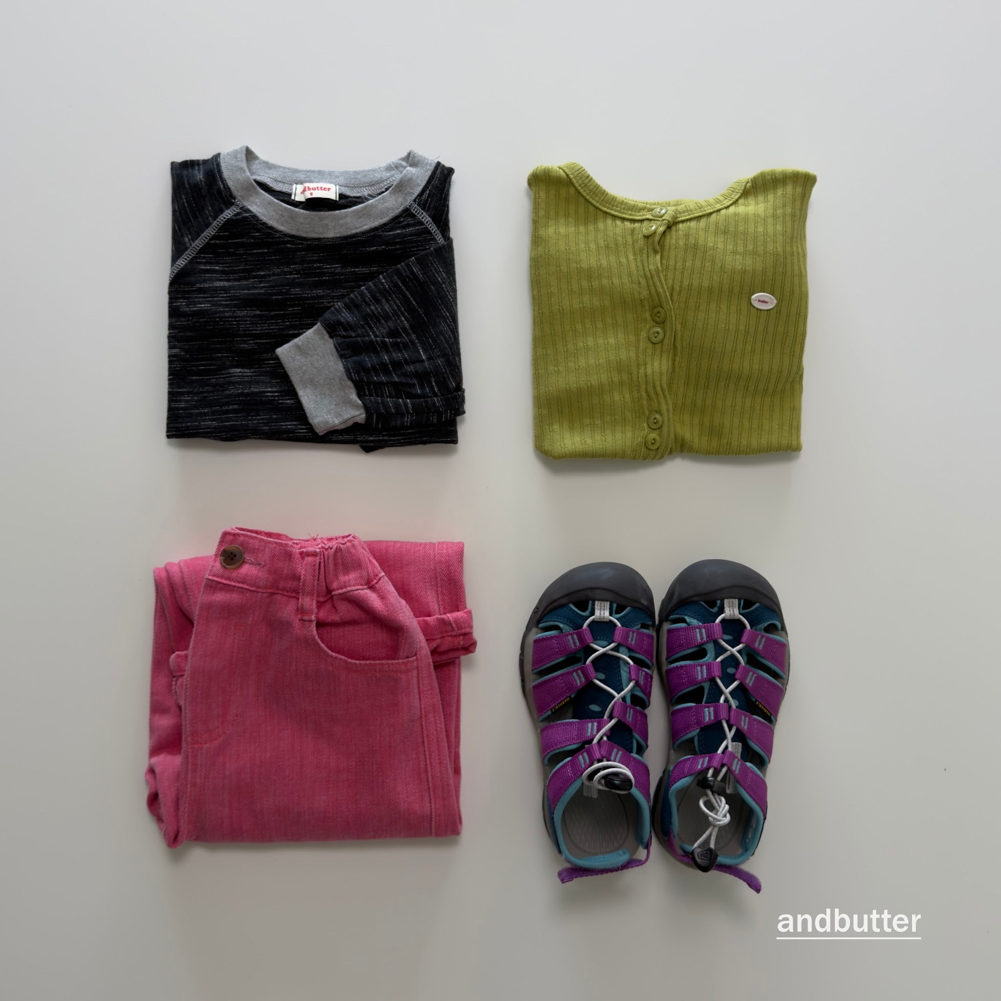 andbutter Slub Cotton Pants