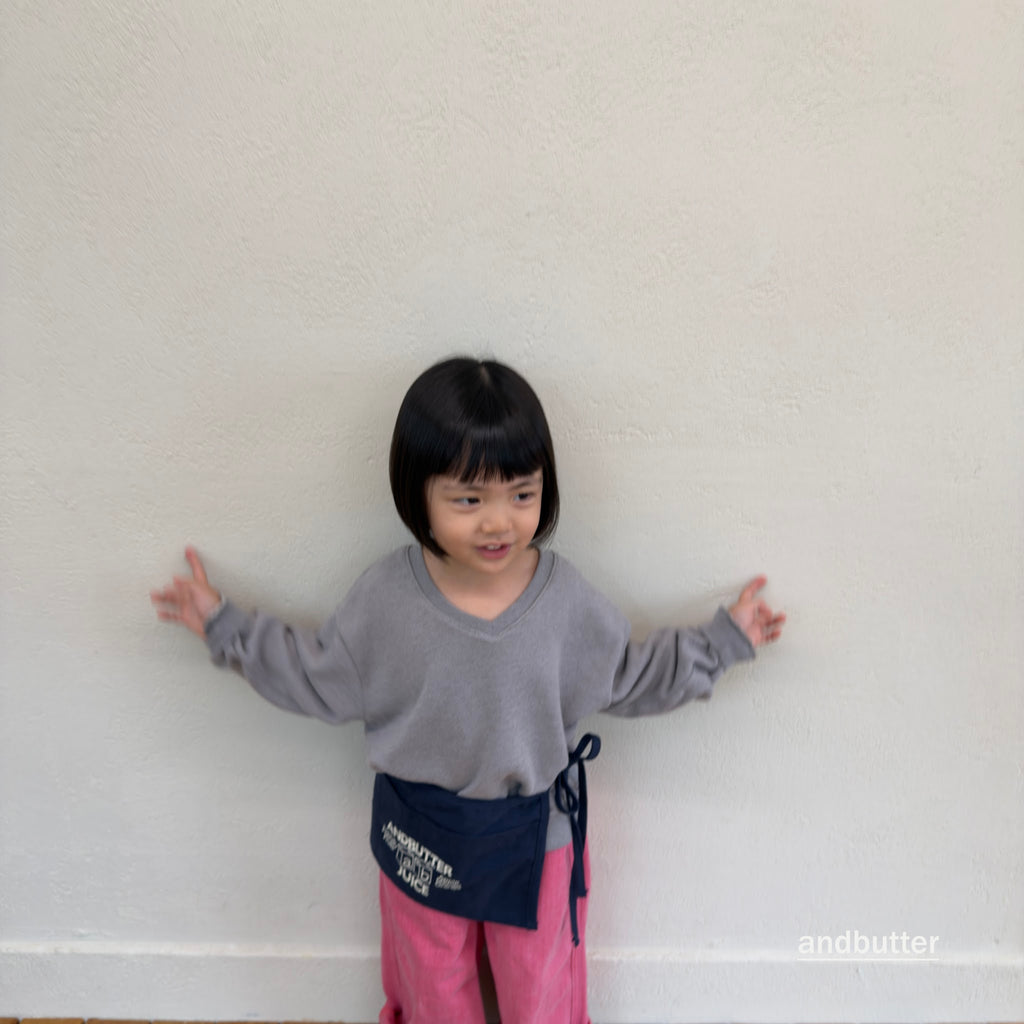 andbutter Soft V-Neck Sweatshirt