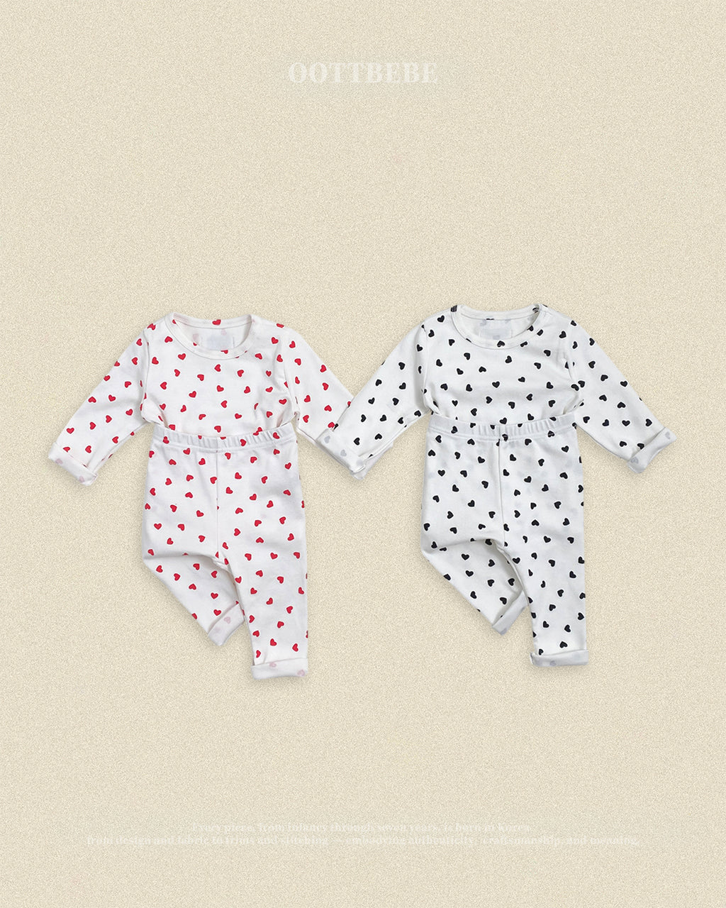 Oott Bebe Petit Heart Loungewear