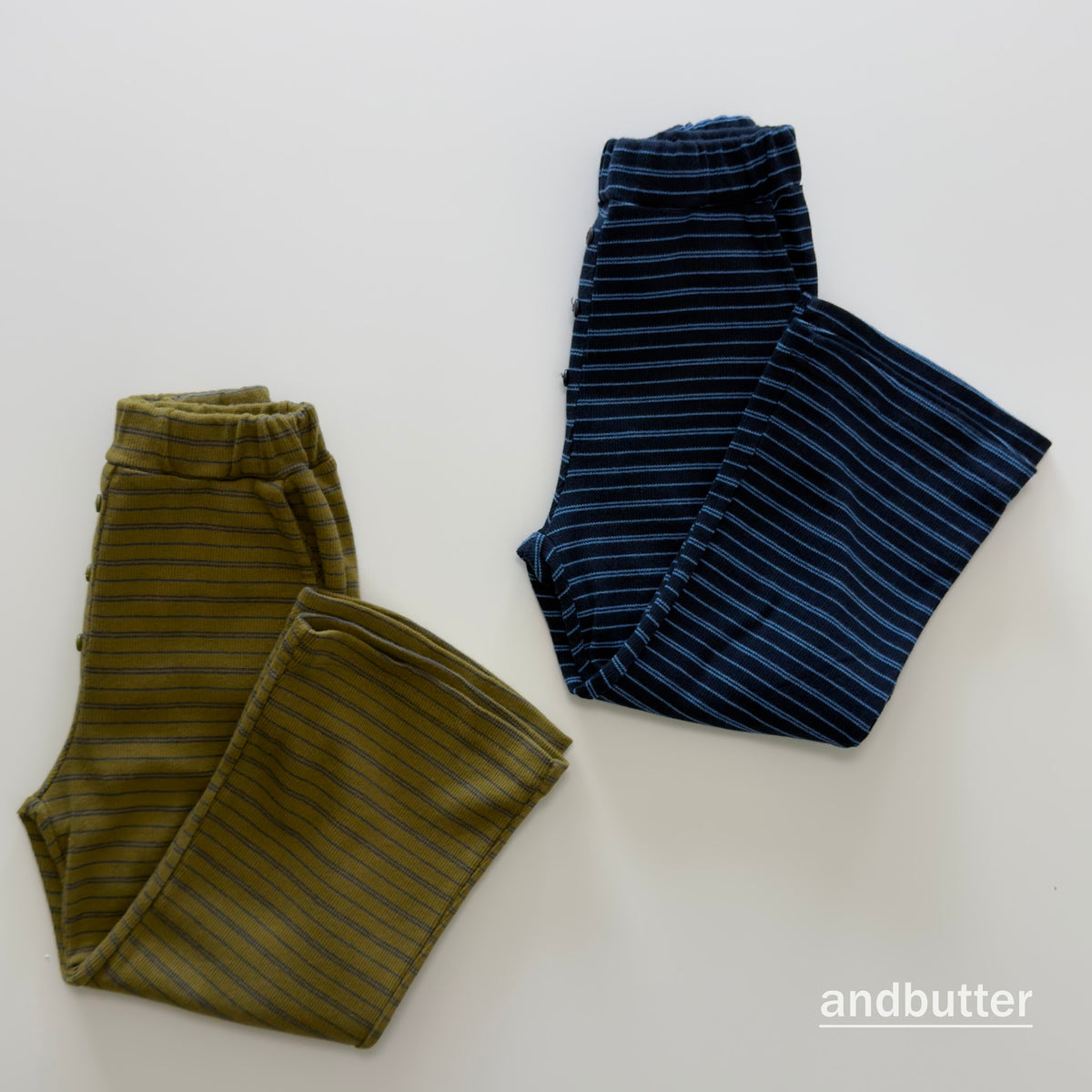 andbutter Button Flare Pants
