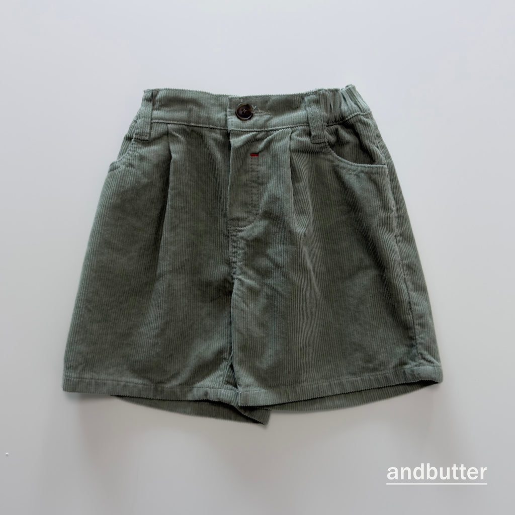 andbutter Heart Corduroy Shorts
