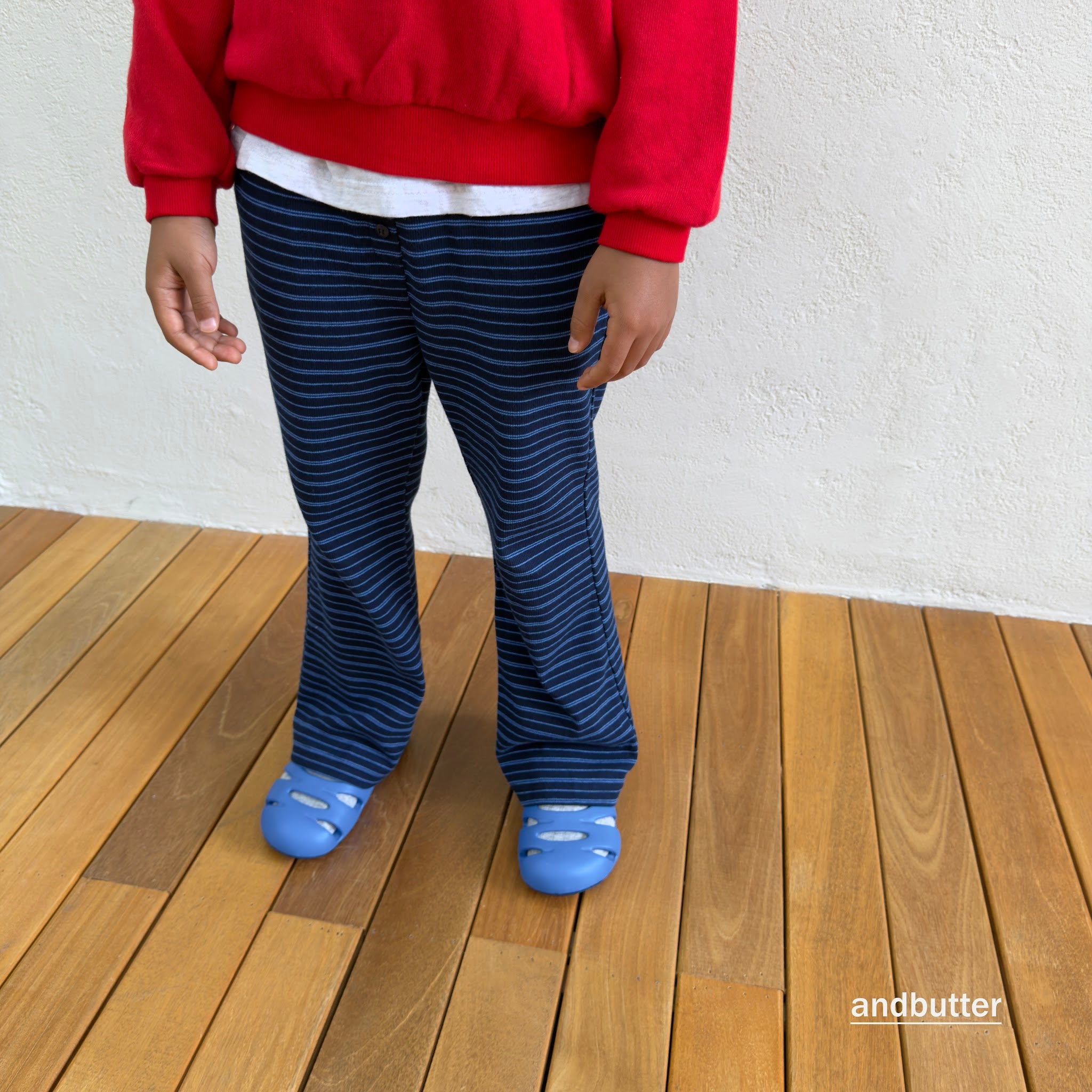 andbutter Button Flare Pants