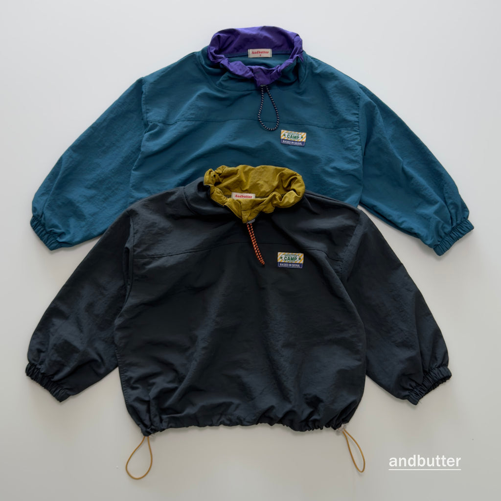 andbutter Color Neck Anorak