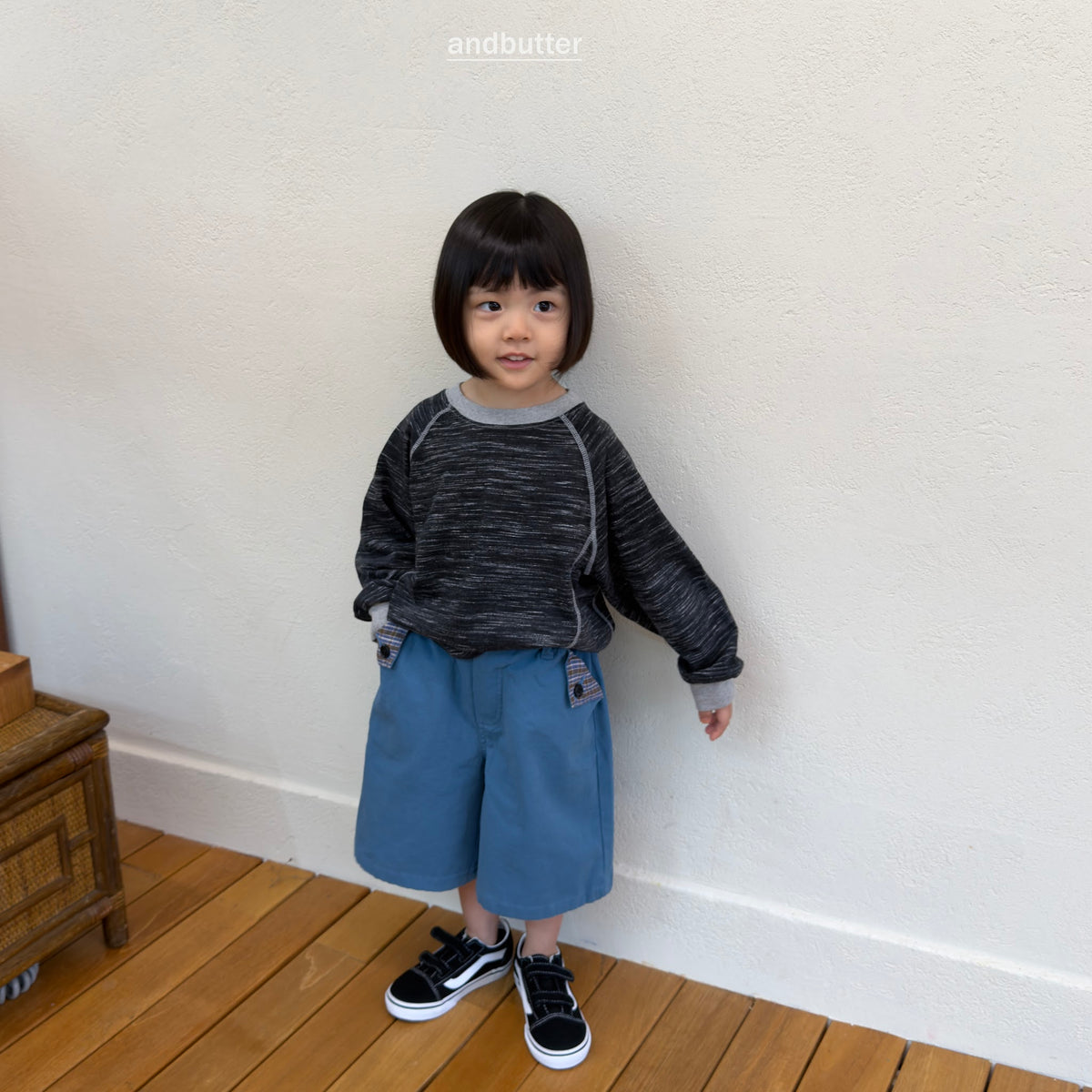 andbutter Hidden Check Bermuda Pants