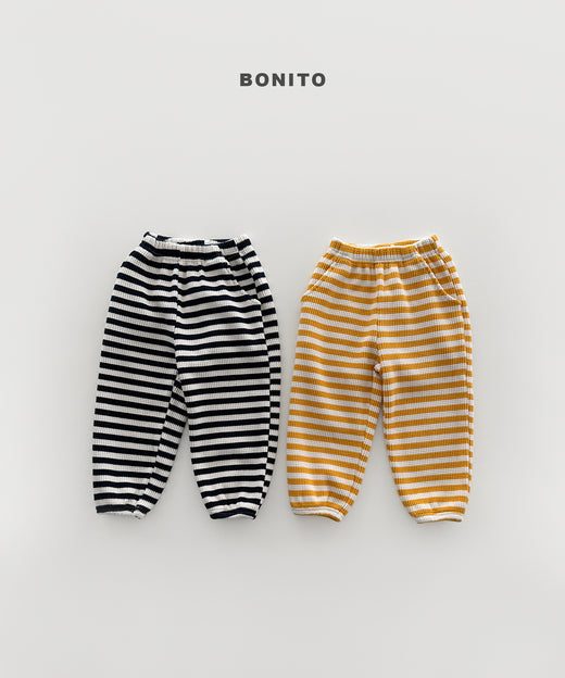 Waffle Stripe Jogger Pants