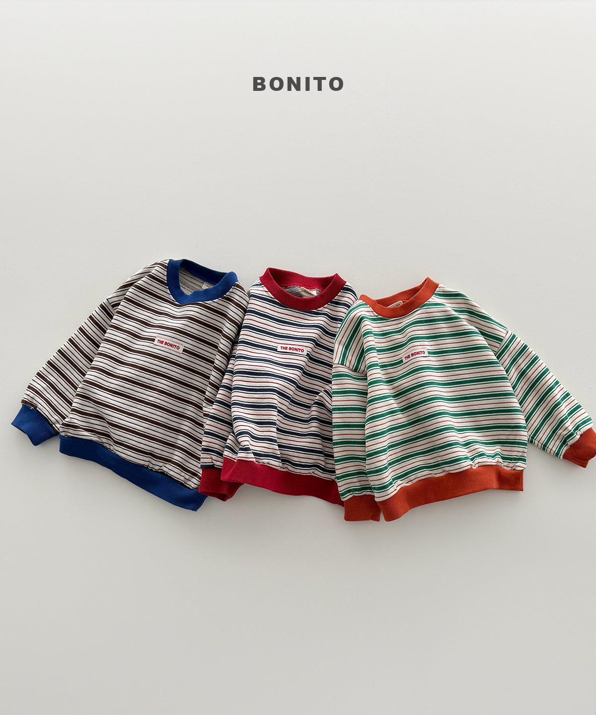 Peeling Stripe Sweatshirt