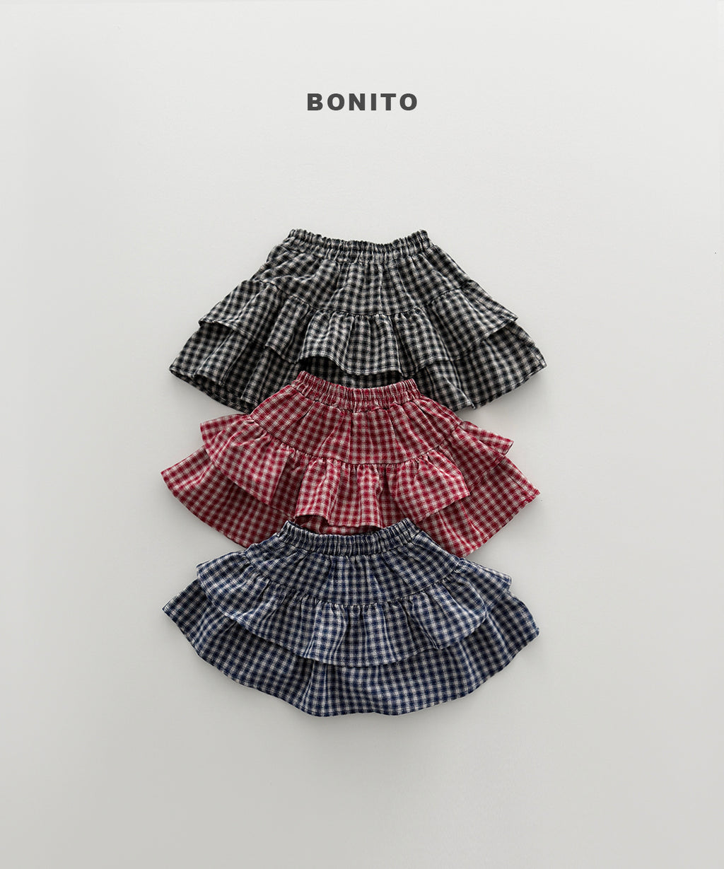 Check Cancan Skirt