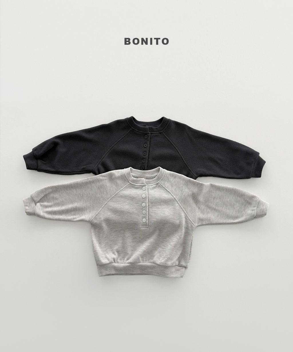 Henley Neck Sweatshirt