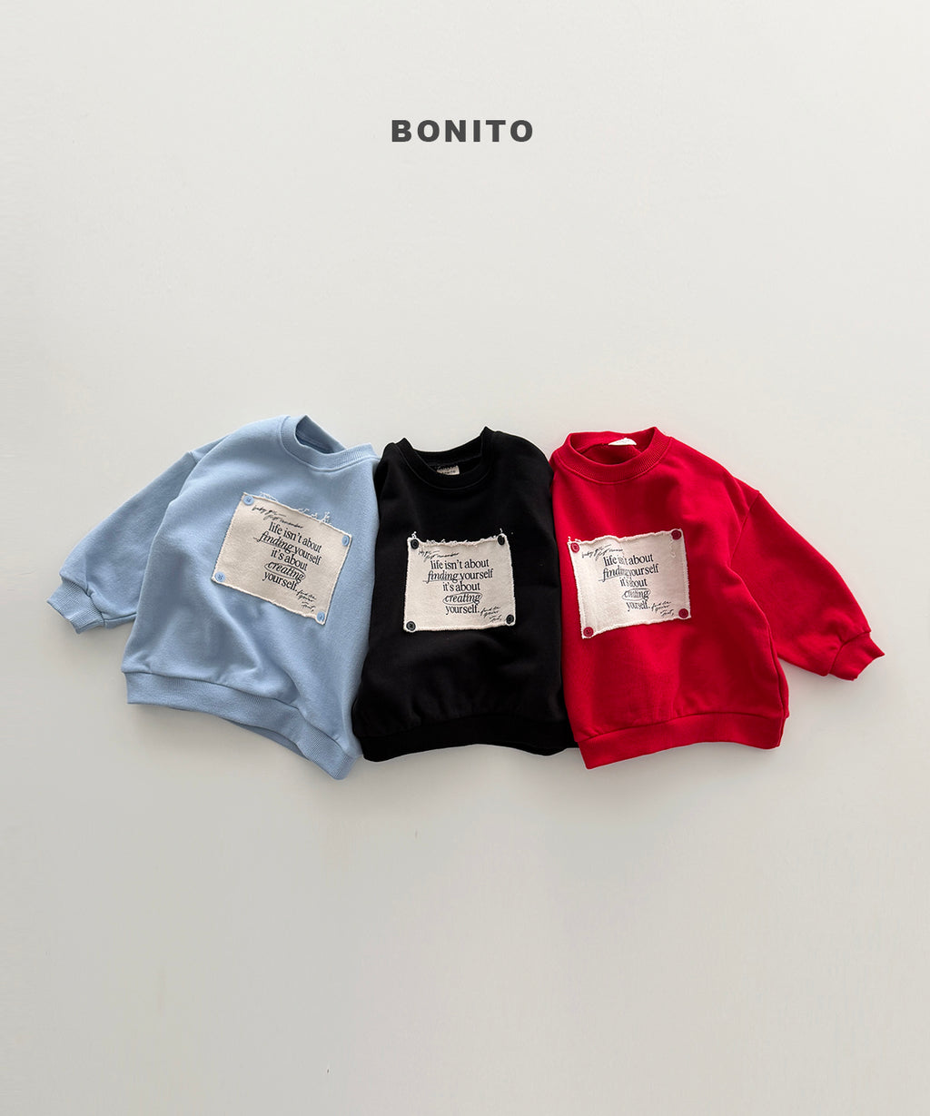 Remember Button Sweatshirt