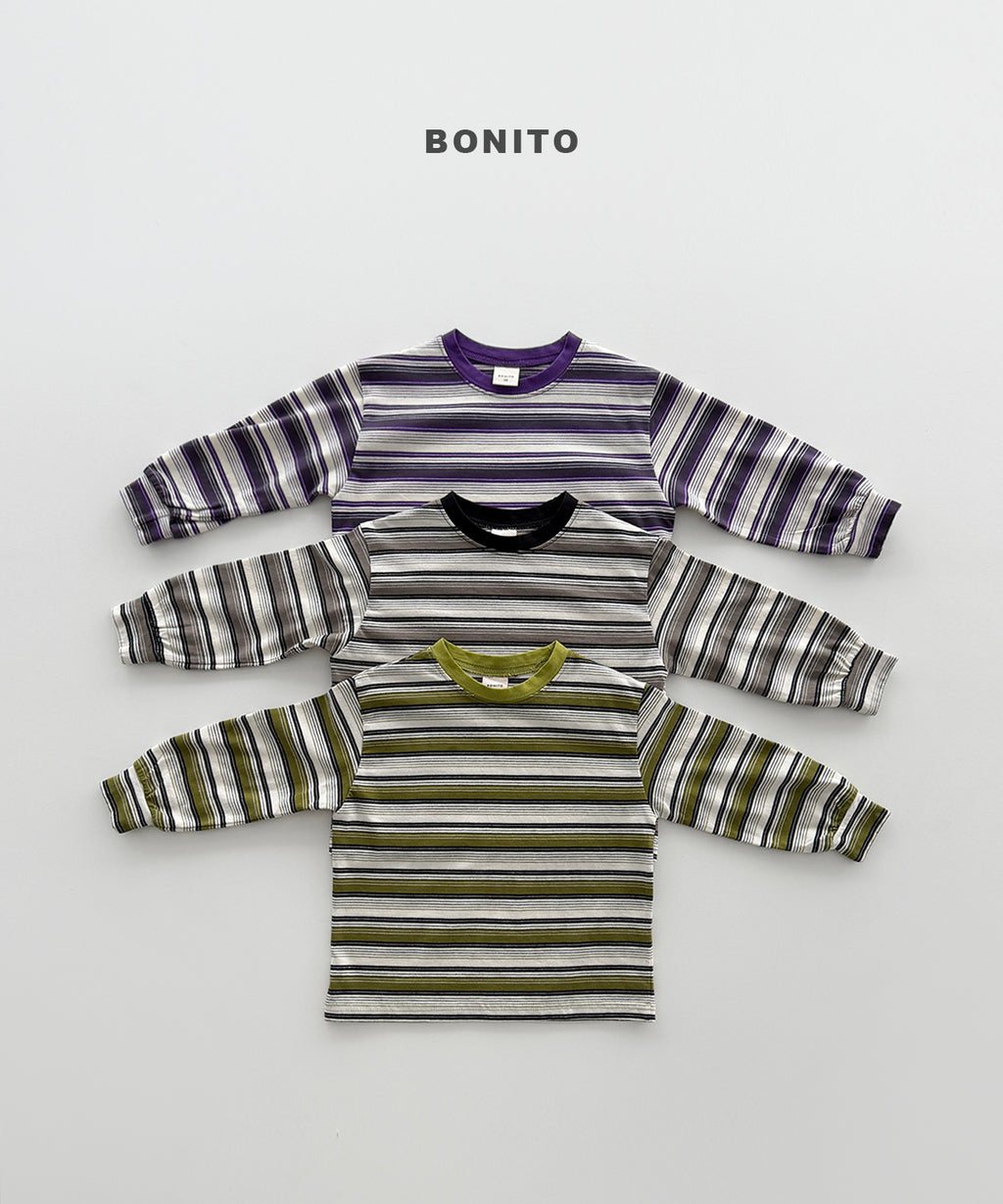 Track Stripe Shirred Tee