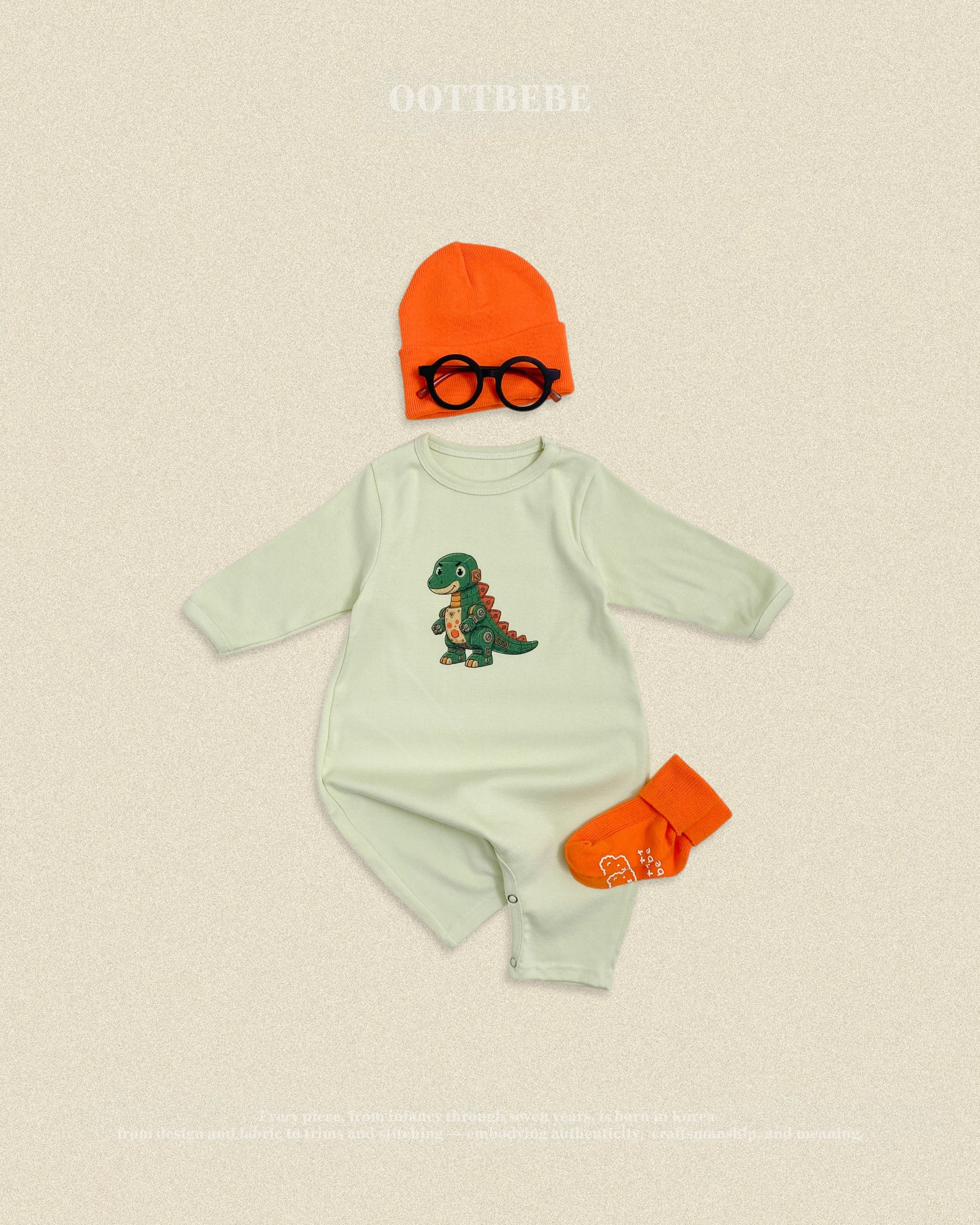 Oott Bebe Robot Dinosaur Bodysuit