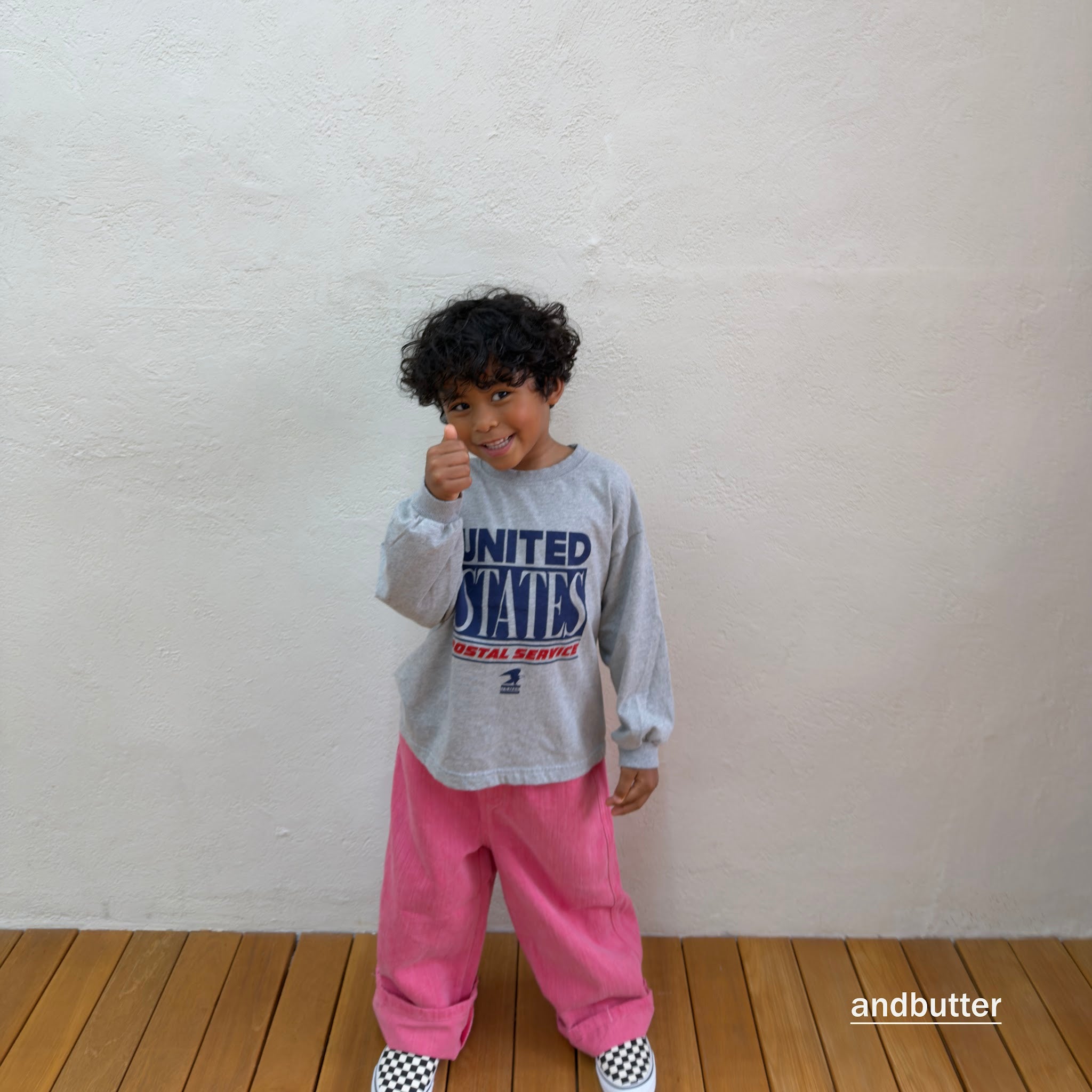andbutter Slub Cotton Pants