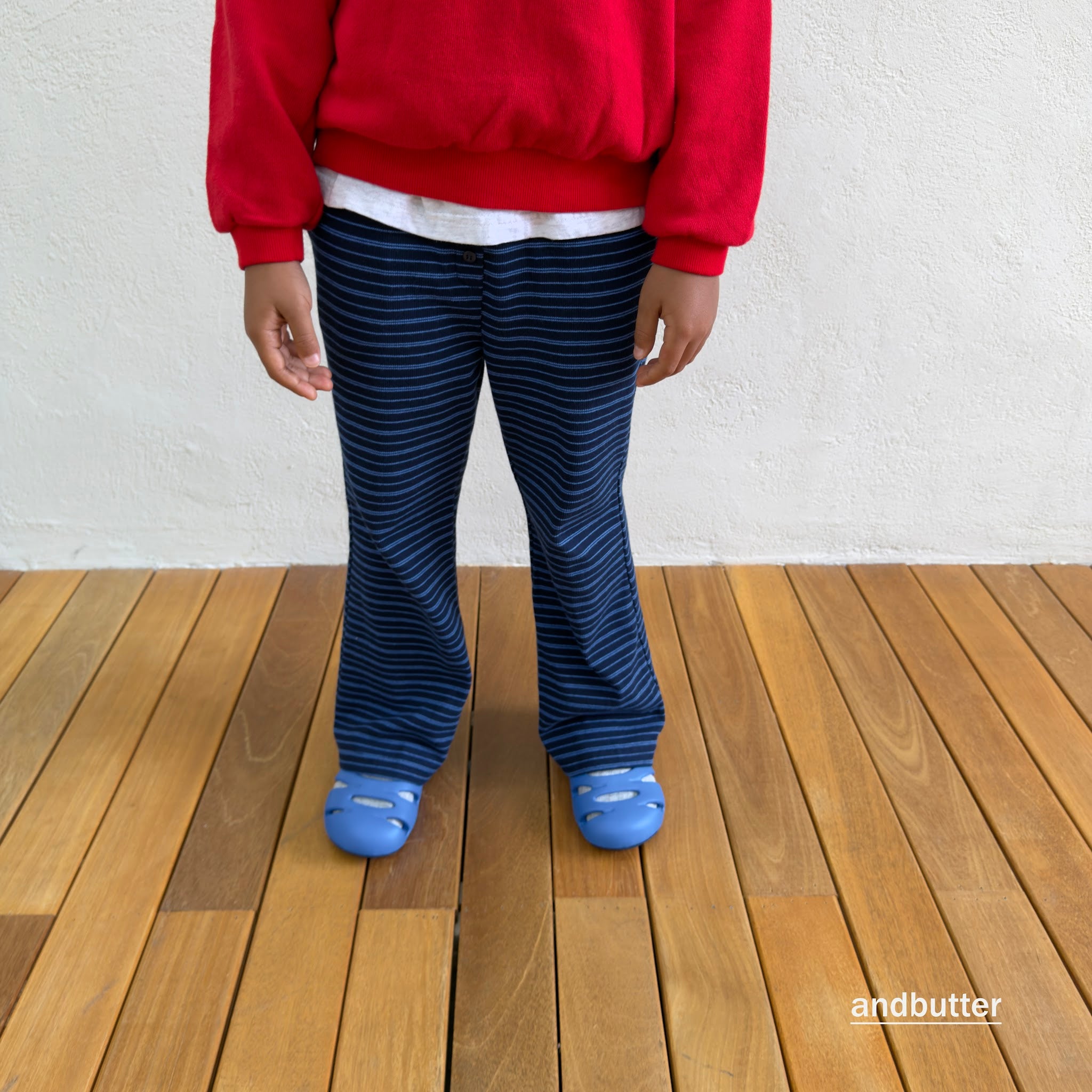 andbutter Button Flare Pants