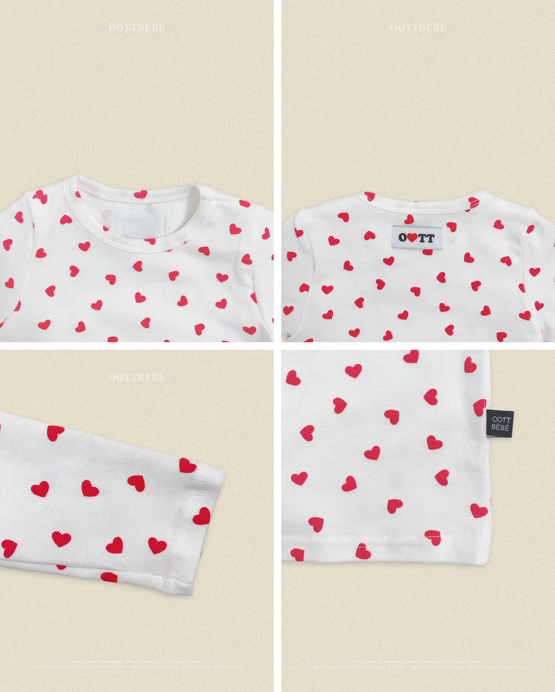 Oott Bebe Petit Heart Loungewear