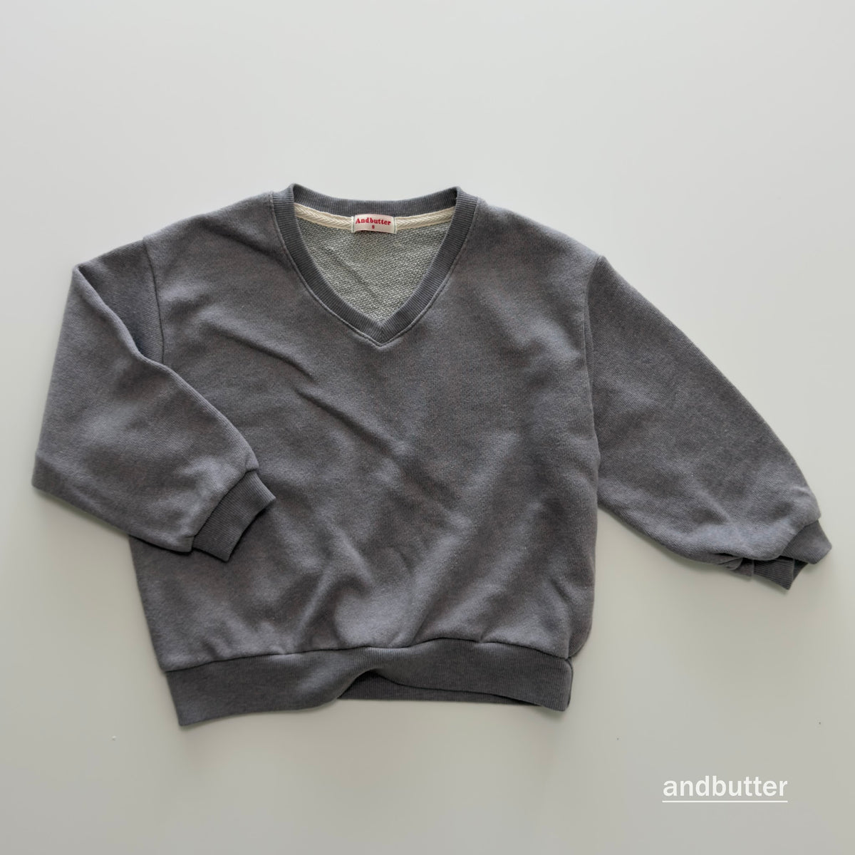 andbutter Soft V-Neck Sweatshirt