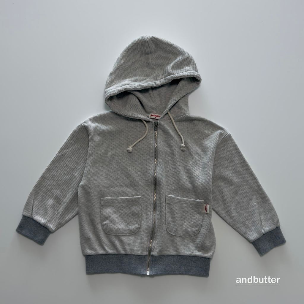 andbutter Pocket Zip-Up Hoodie