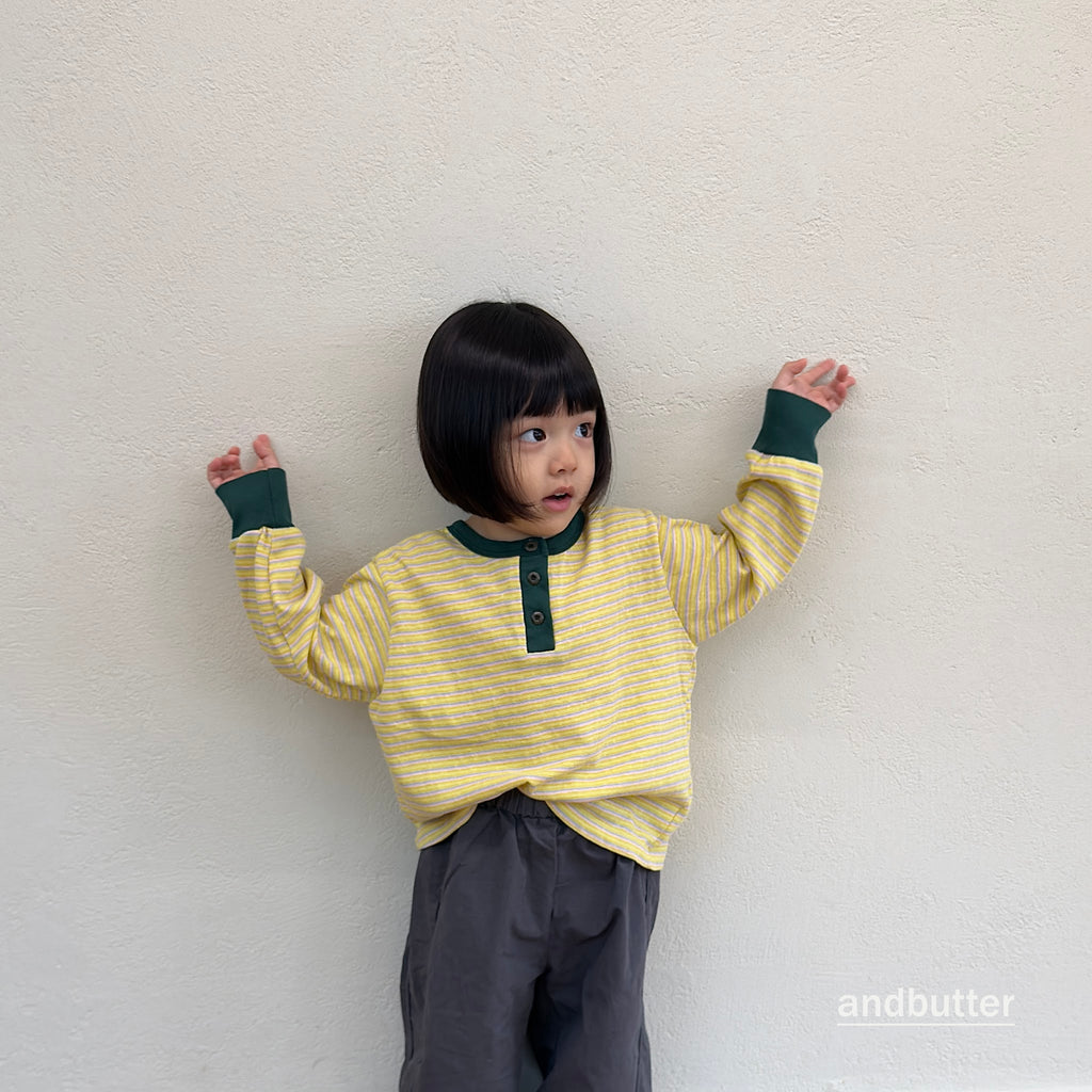andbutter Stripe Henley T-Shirt