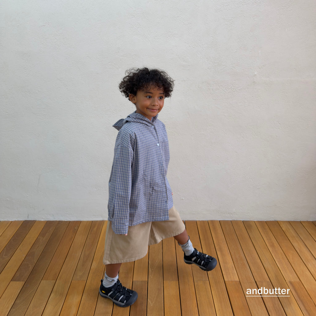 andbutter Hidden Check Bermuda Pants