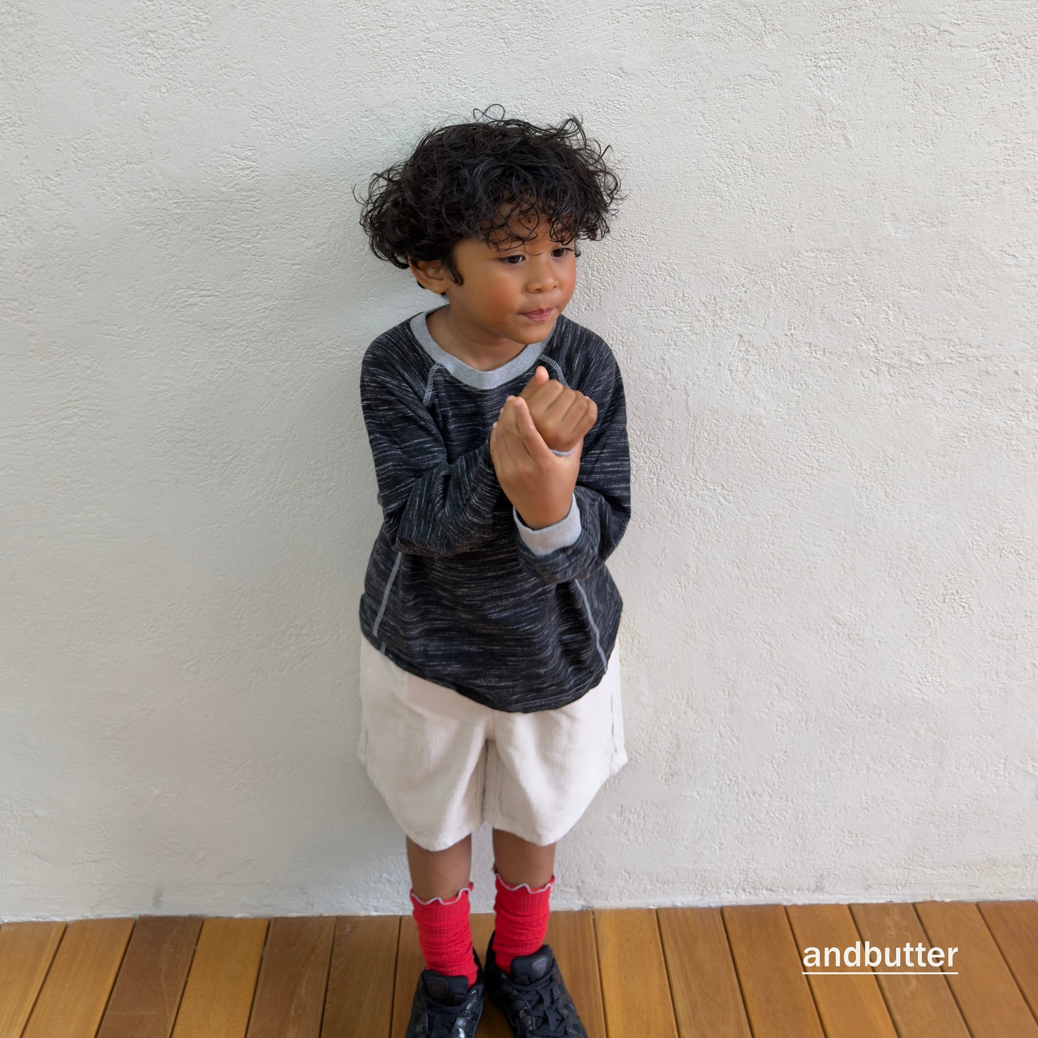 andbutter Heart Corduroy Shorts