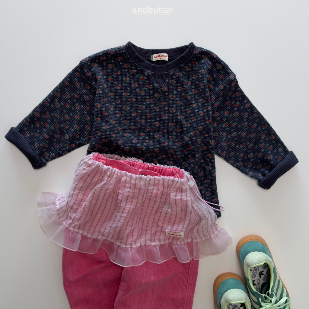 andbutter String Stripe Skirt