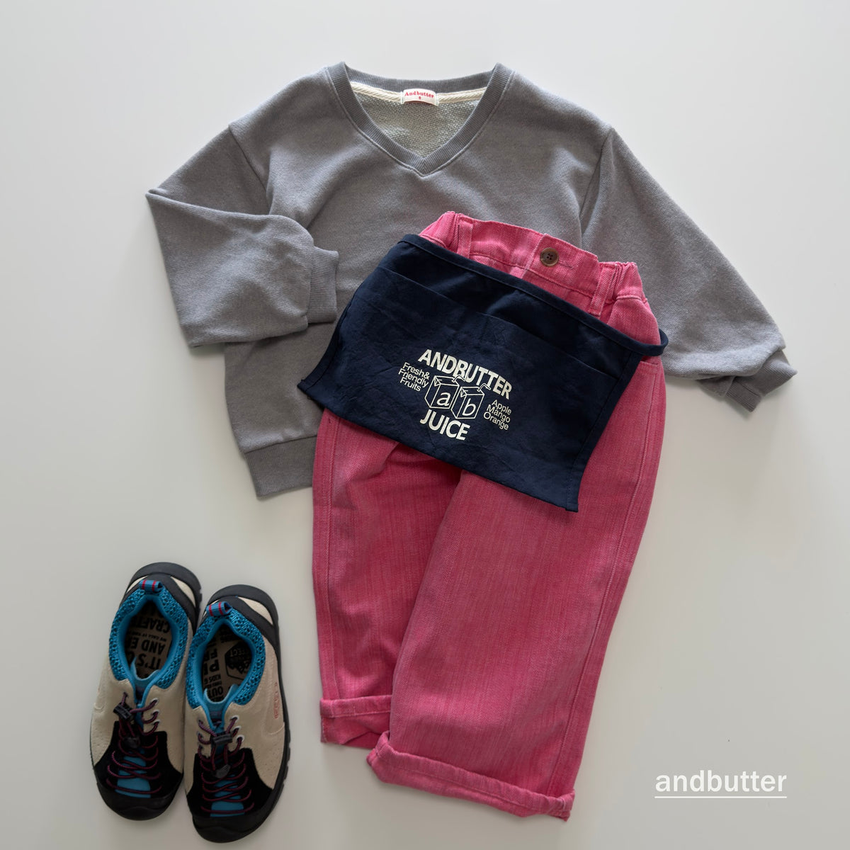 andbutter Slub Cotton Pants