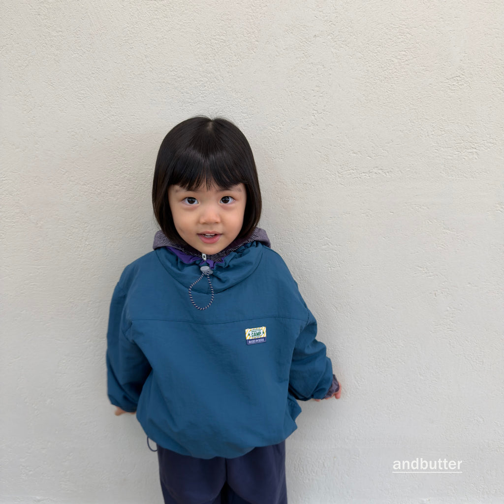 andbutter Color Neck Anorak