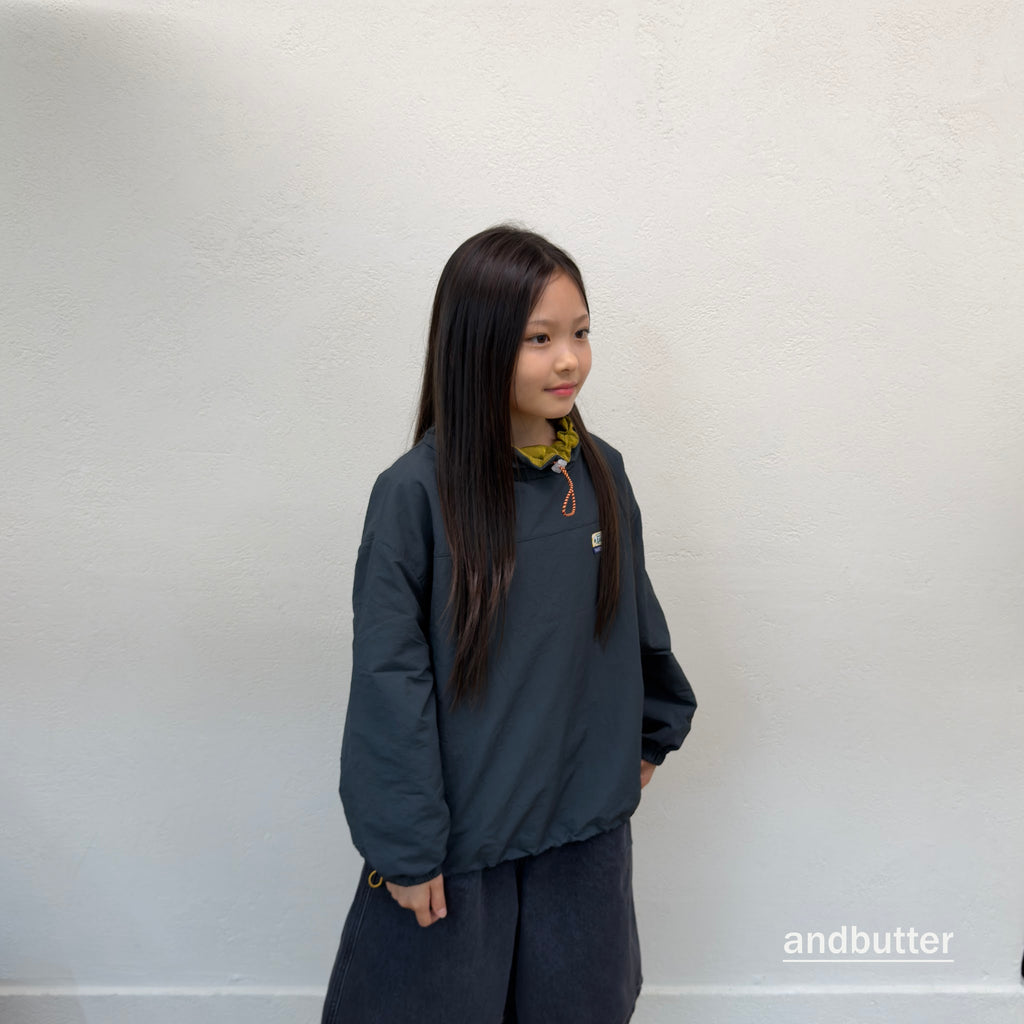 andbutter Color Neck Anorak