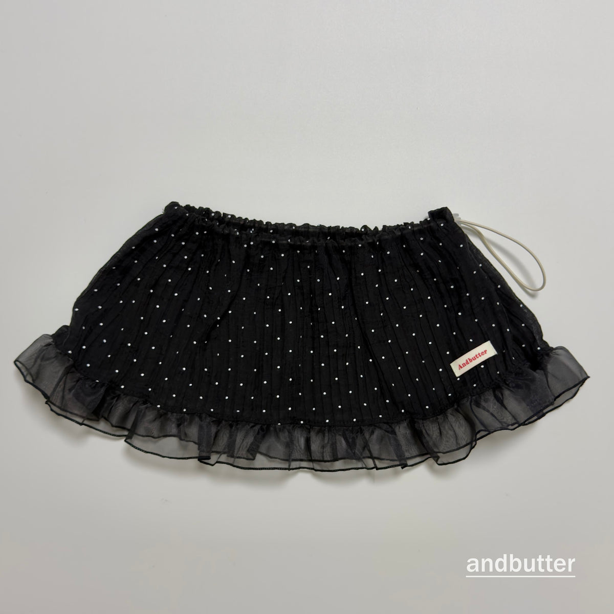 andbutter Wrinkle Dot Layered Skirt