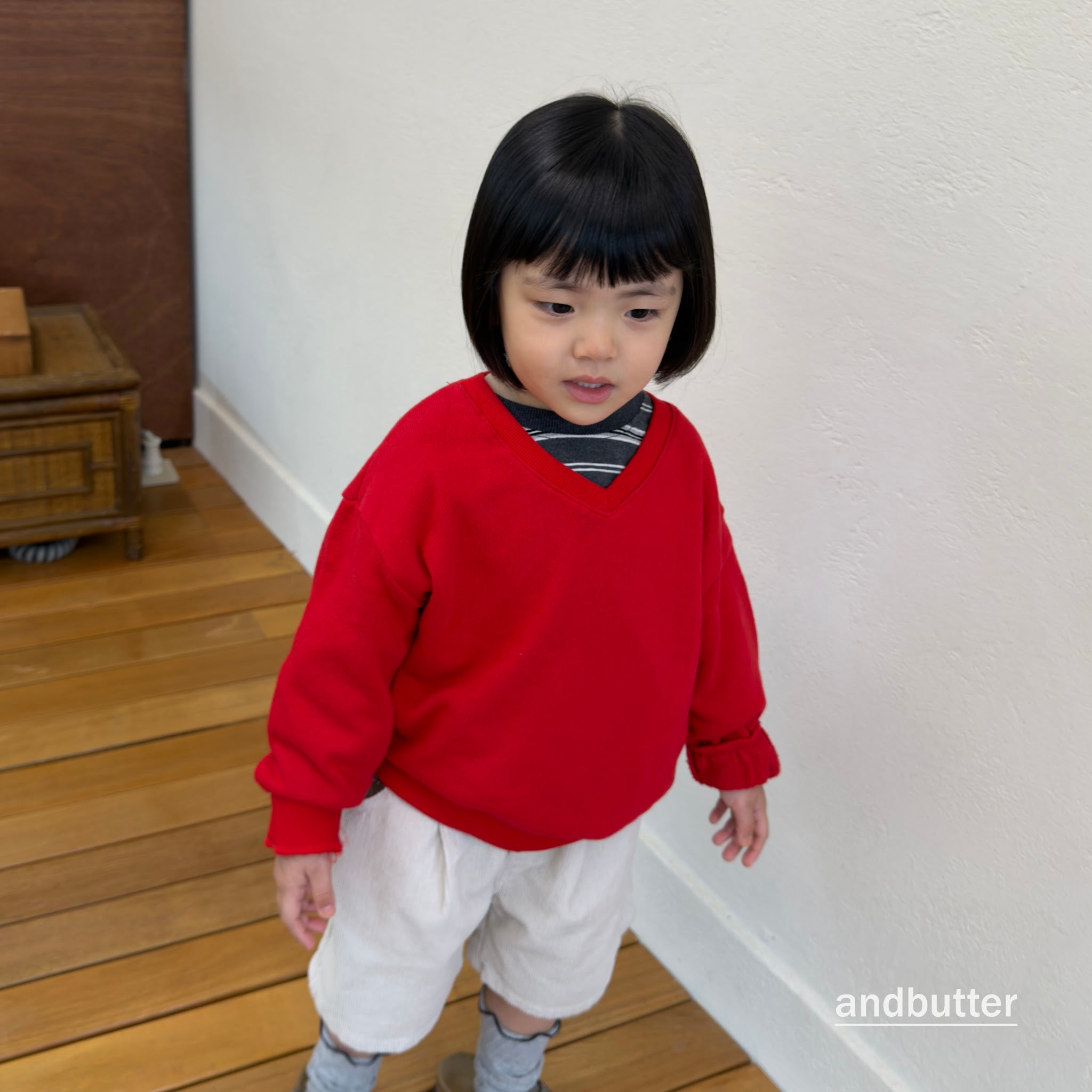 andbutter Heart Corduroy Shorts