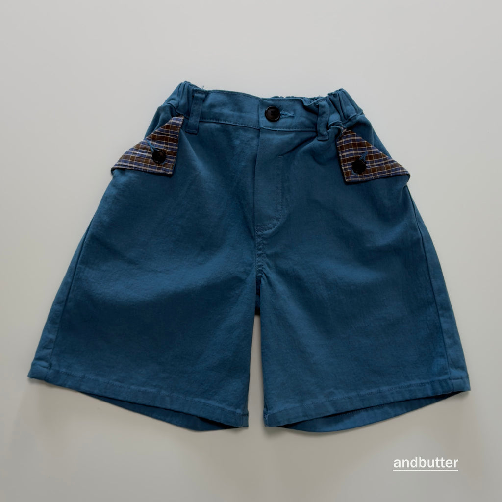 andbutter Hidden Check Bermuda Pants